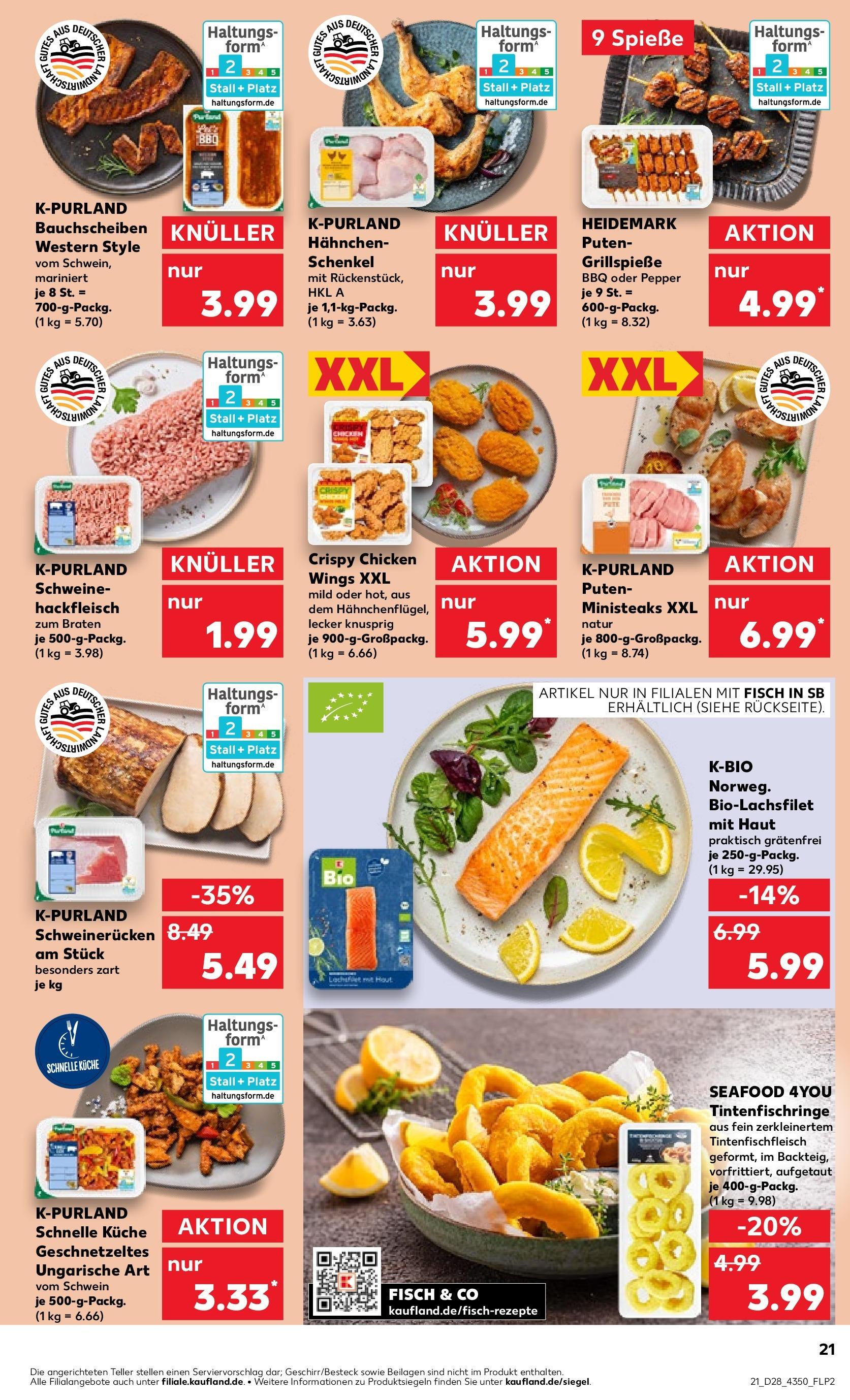 Prospekt Kaufland ab 09.07.2025 » Angebote und Werbung Online | Seite: 29 | Produkte: Küche, Spieße, Schweinerucken, Hackfleisch Prospekt Kaufland ab 09.07.2025 » Angebote Online zum Blättern | Seite: 29 | Produkte: Küche, Spieße, Schweinerucken, Hackfleisch