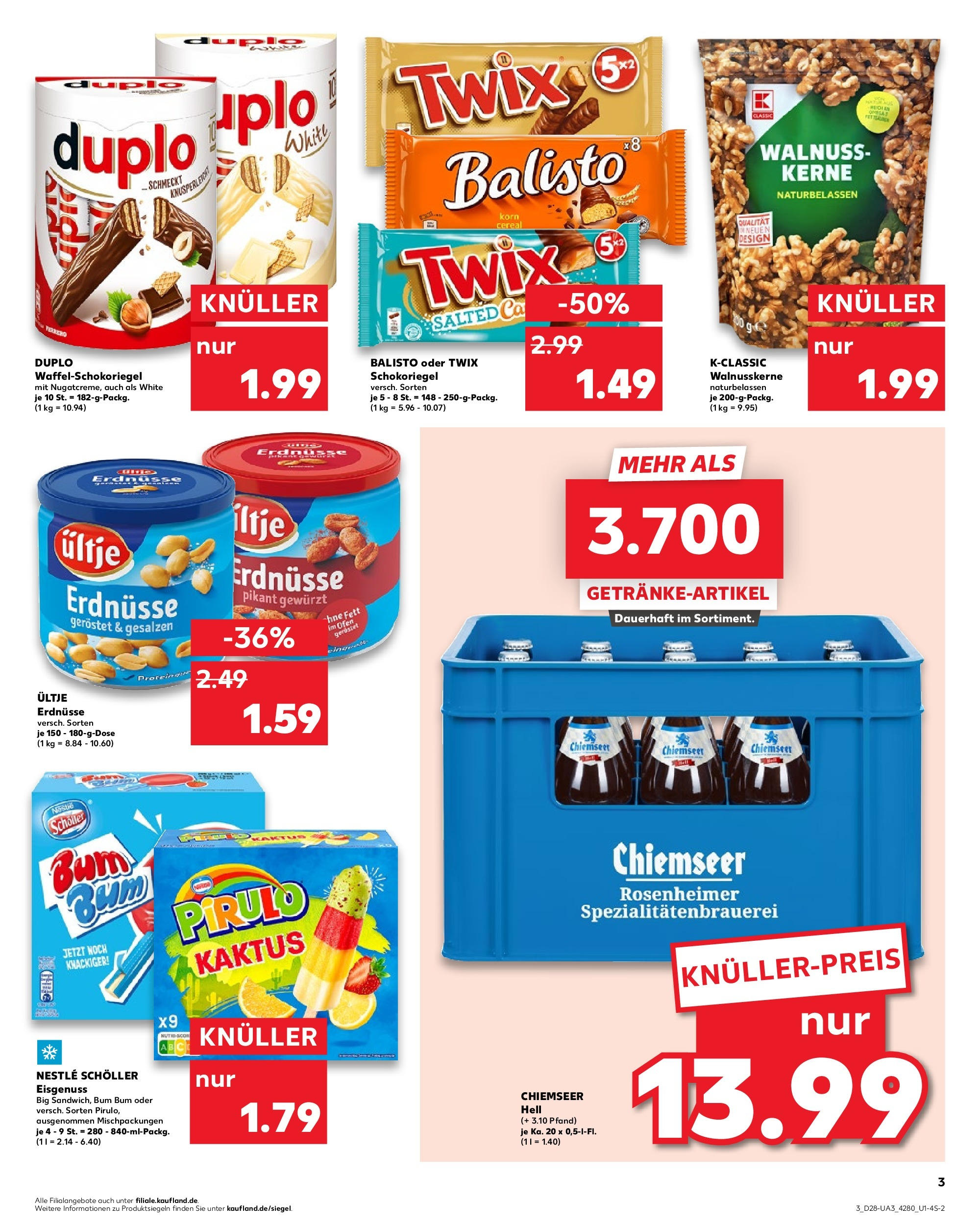 Prospekt Kaufland ab 09.07.2025 » Angebote Online zum Blättern | Seite: 3 | Produkte: Ofen, Ultje erdnusse, Erdnüsse, Twix