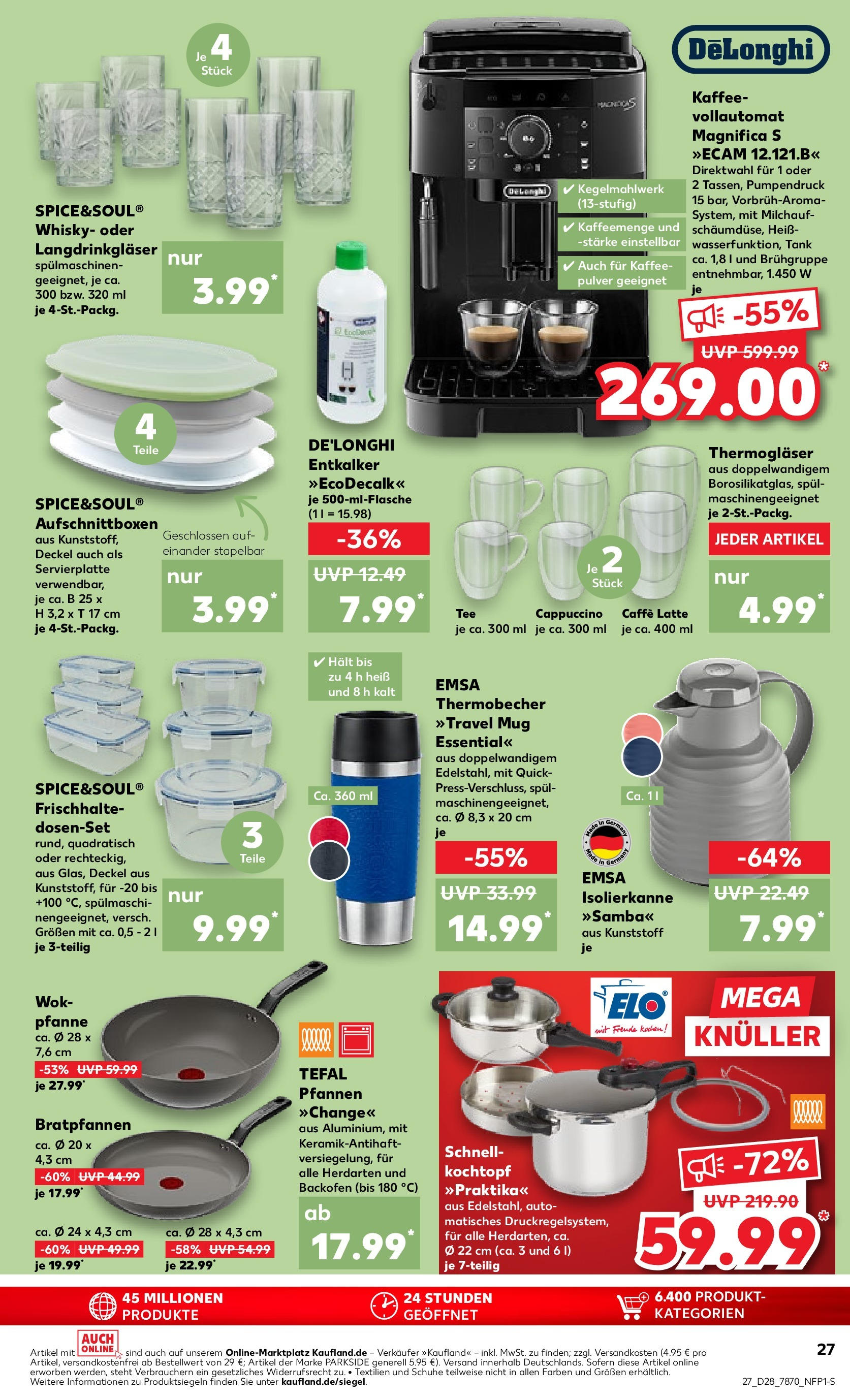 Prospekt Kaufland ab 09.07.2025 » Angebote Online zum Blättern | Seite: 31 | Produkte: Whisky, Kaffee, Backofen, Wok