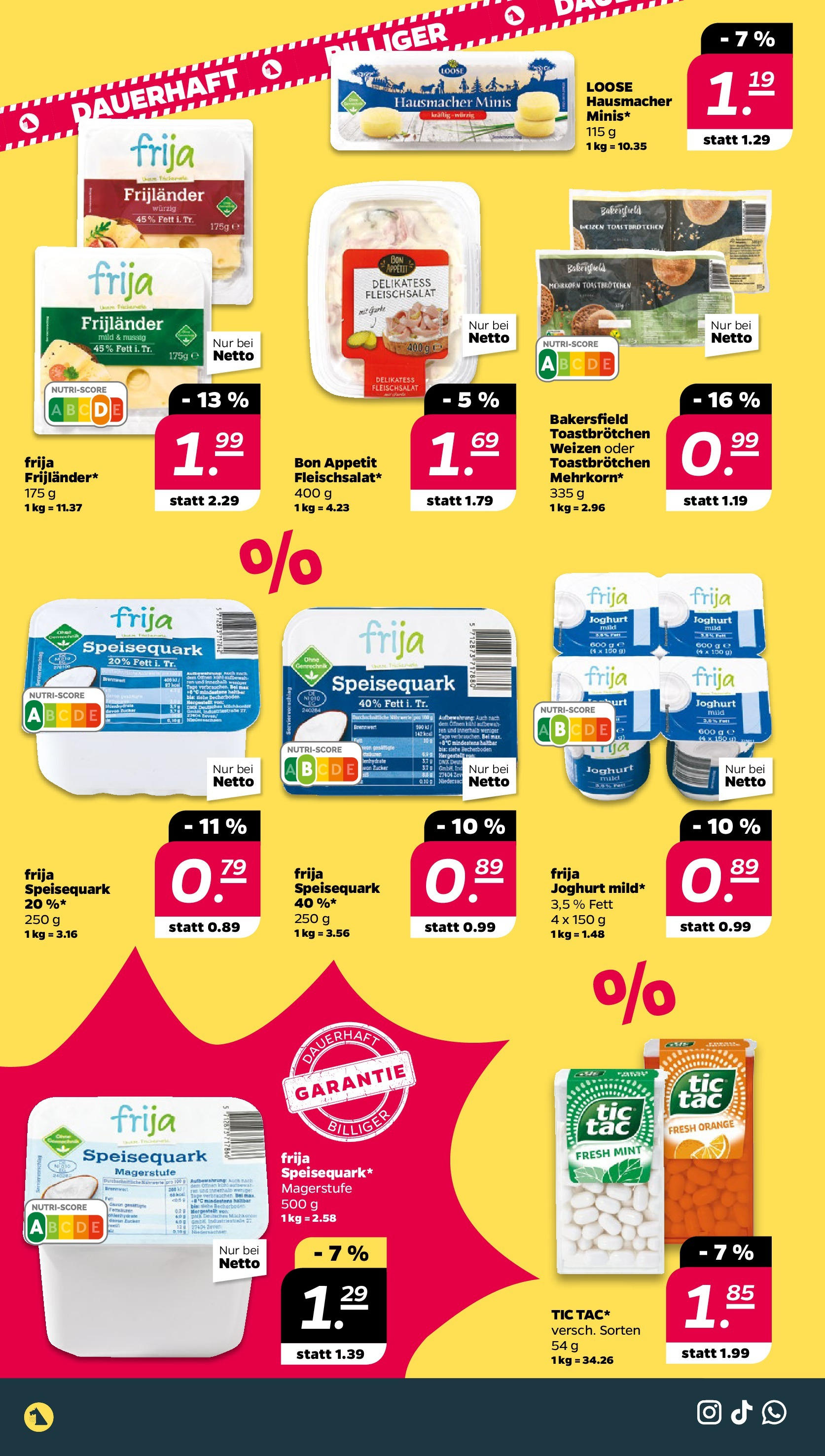 Netto - Netto APS : Wochenangebote ab 06.07.2025 → Angebote nächste Woche | Seite: 4 | Produkte: Joghurt, Speisequark
