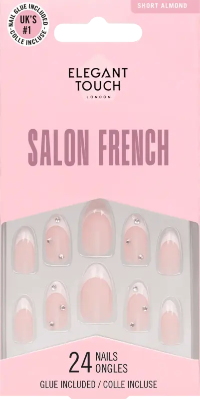 Elegant Touch Künstliche Nägel Salon French 128 Set
