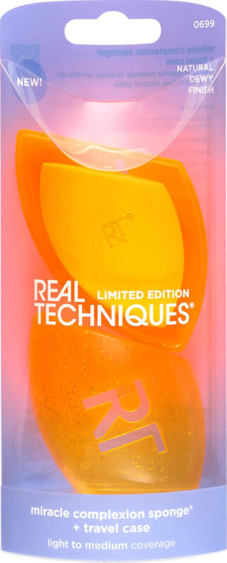 REAL TECHNIQUES Miracle Complexion Sponge + Case Set 2tlg