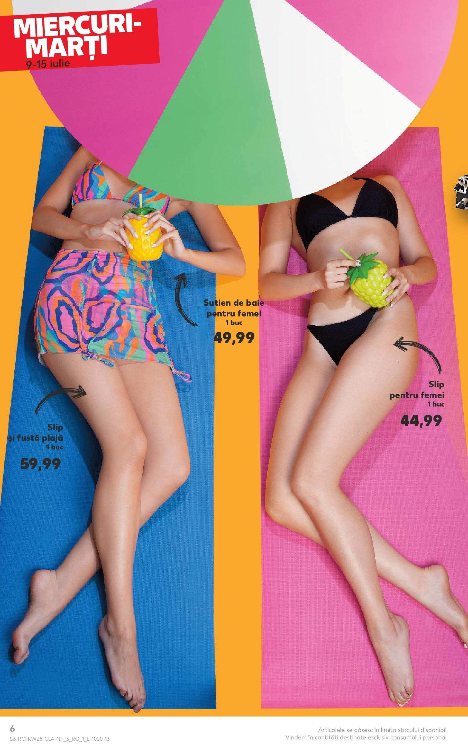 Catalog Kaufland - Râșnov Nonfood 09.07.2025 - Revista si Oferta | Pagină: 6 | Produse: Sutien de baie, Sutien, Slip
