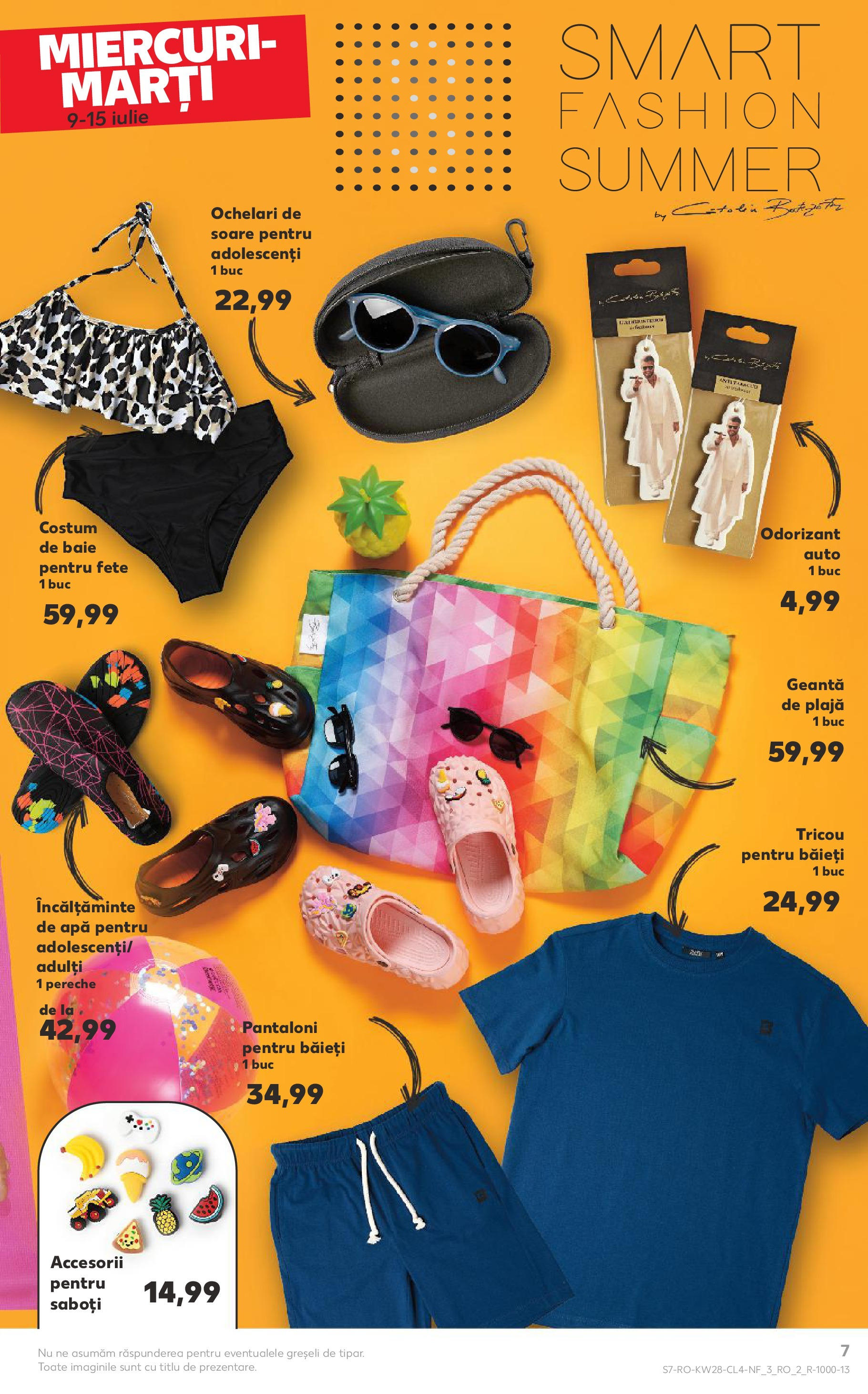 Catalog Kaufland - Râșnov Nonfood 09.07.2025 - Revista si Oferta | Pagină: 7 | Produse: Tricou, Costum de baie, Costum, Apă