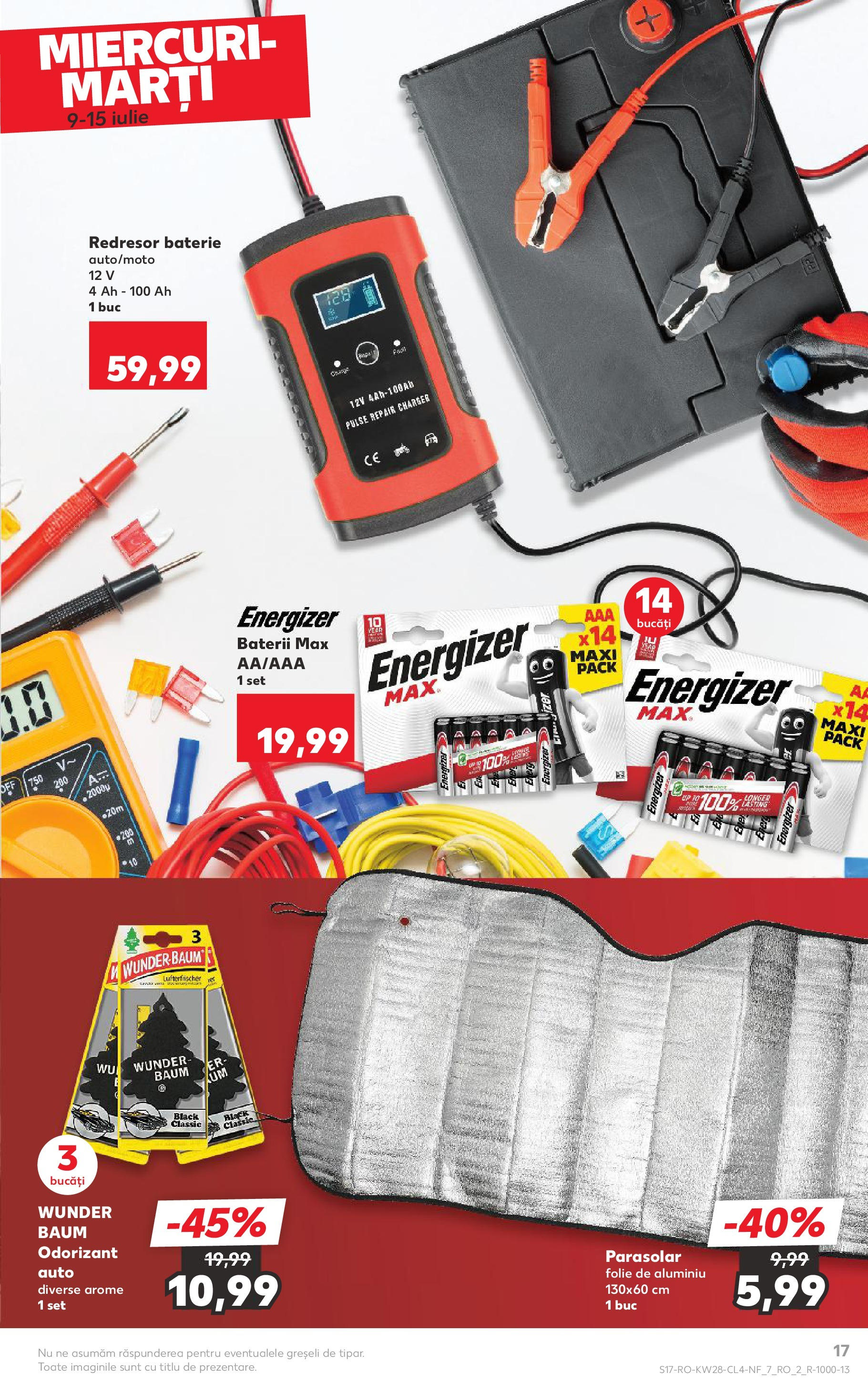 Catalog Kaufland - Râșnov Nonfood 09.07.2025 - Revista si Oferta | Pagină: 17 | Produse: Baterie, Baterii