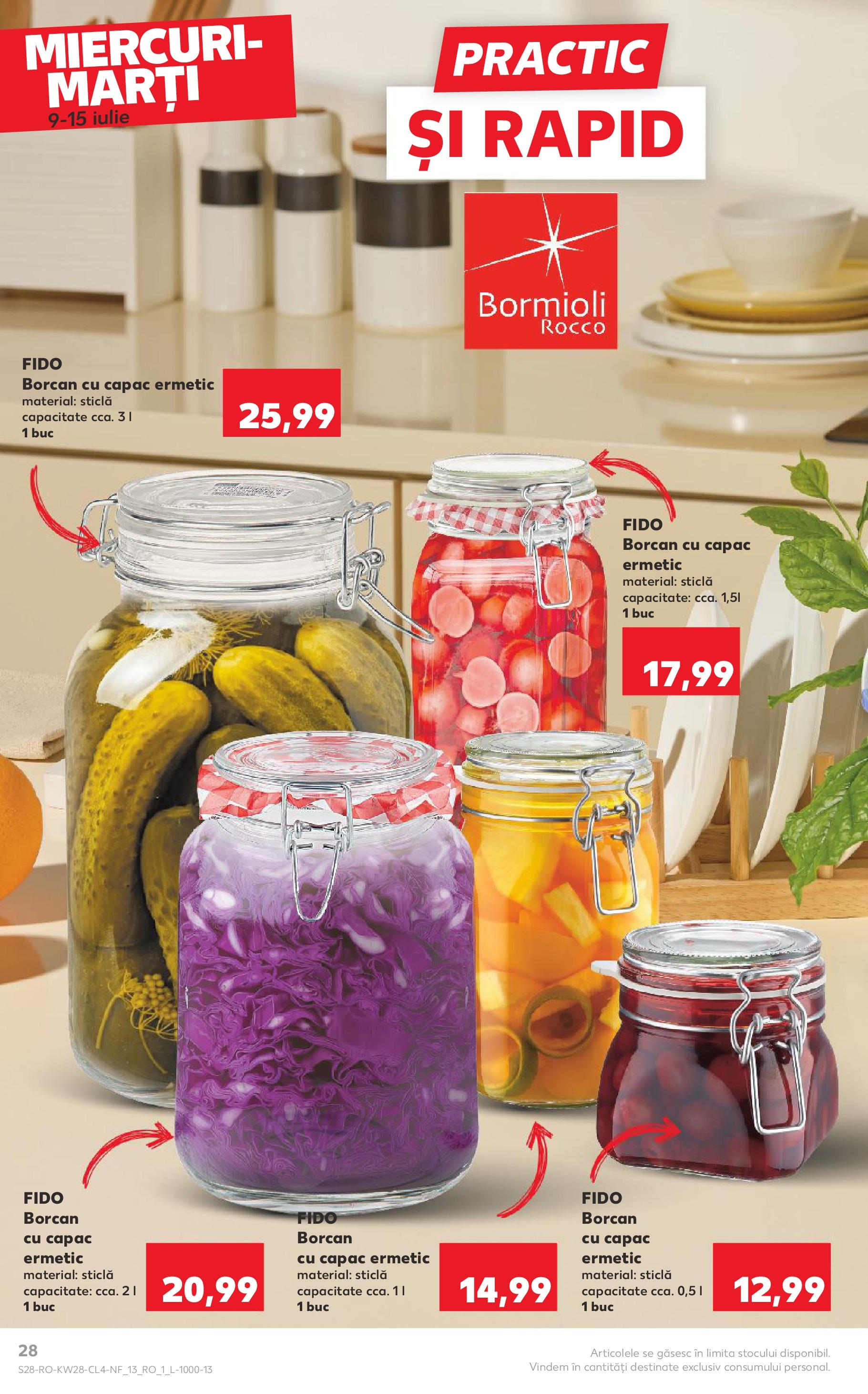 Catalog Kaufland - Râșnov Nonfood 09.07.2025 - Revista si Oferta | Pagină: 28 | Produse: Borcan