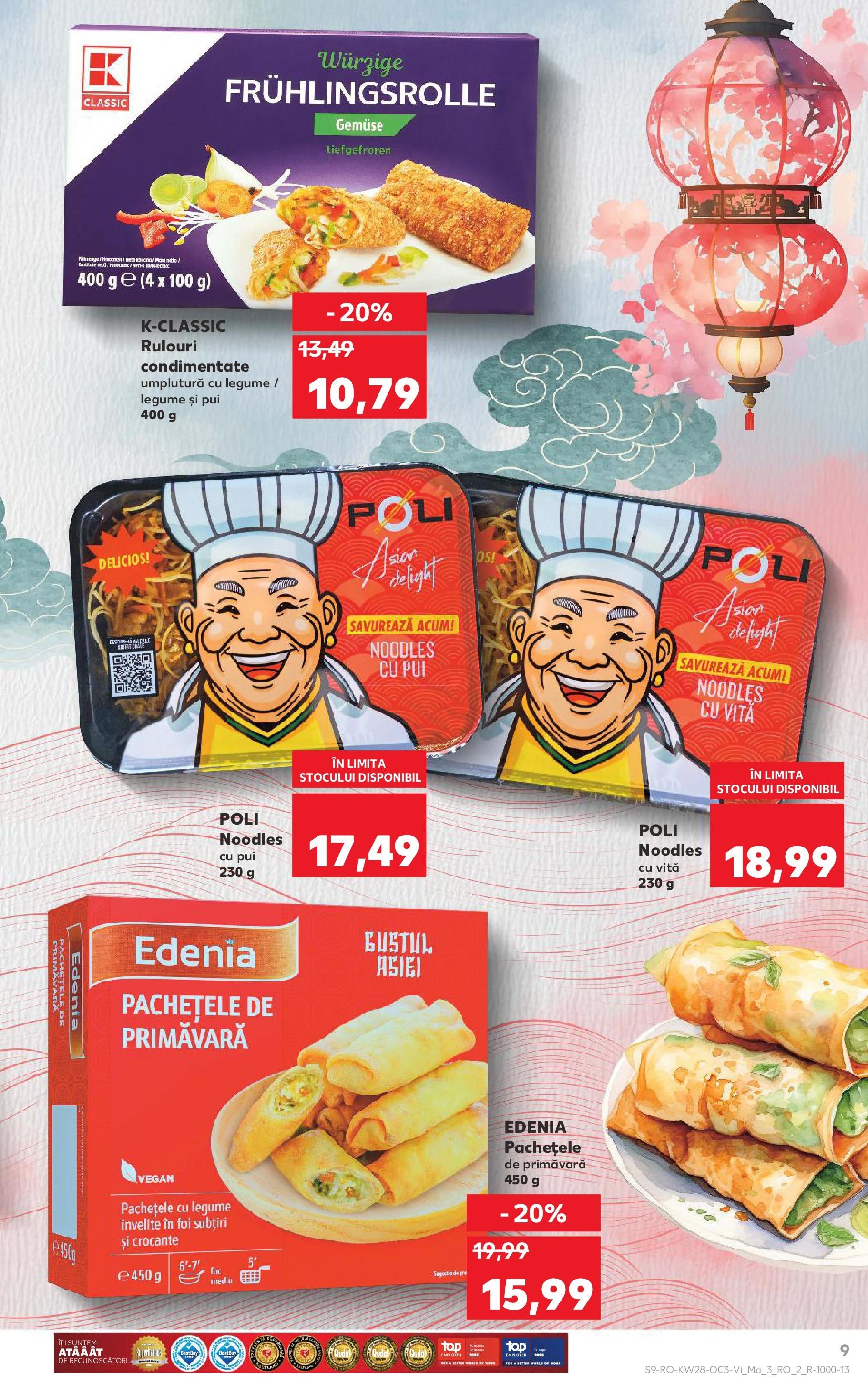 Catalog Kaufland - Deva 11.07.2025 - Revista si Oferta | Pagină: 9 | Produse: Hacıyatmaz Kedi Oyuncağı, Noodles, Legume