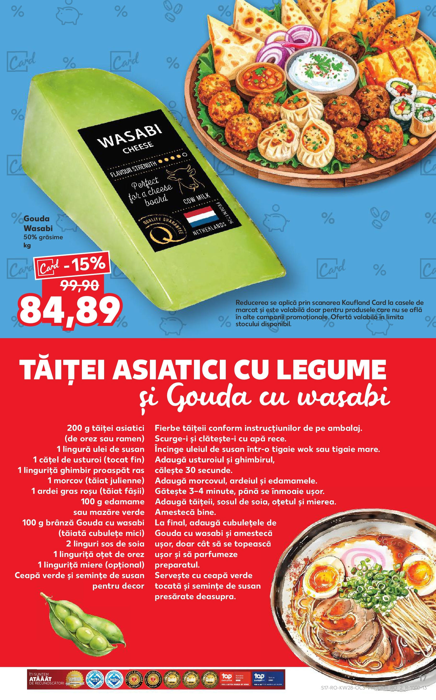Catalog Kaufland - Deva 11.07.2025 - Revista si Oferta | Pagină: 17 | Produse: Mazăre, Ardei, Brânză, Ulei
