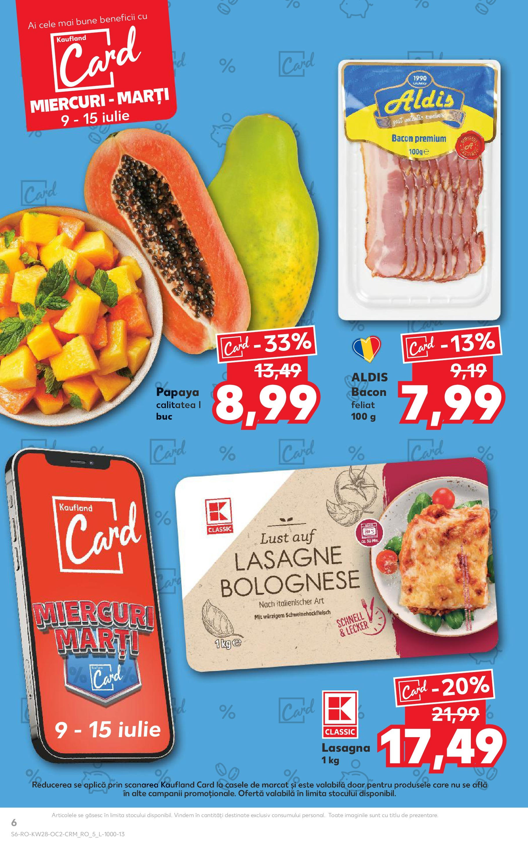 Kaufland - Catalog Kaufland până în data de 15.07.2025 08.07.2025 || Revista si Oferte | Pagină: 6 | Produse: Lasagna, Bacon, Boncuklu Oyuncakları Kaufland - Catalog Kaufland până în data de 15.07.2025 08.07.2025 - Revista si Oferta | Pagină: 6 | Produse: Lasagna, Bacon, Boncuklu Oyuncakları