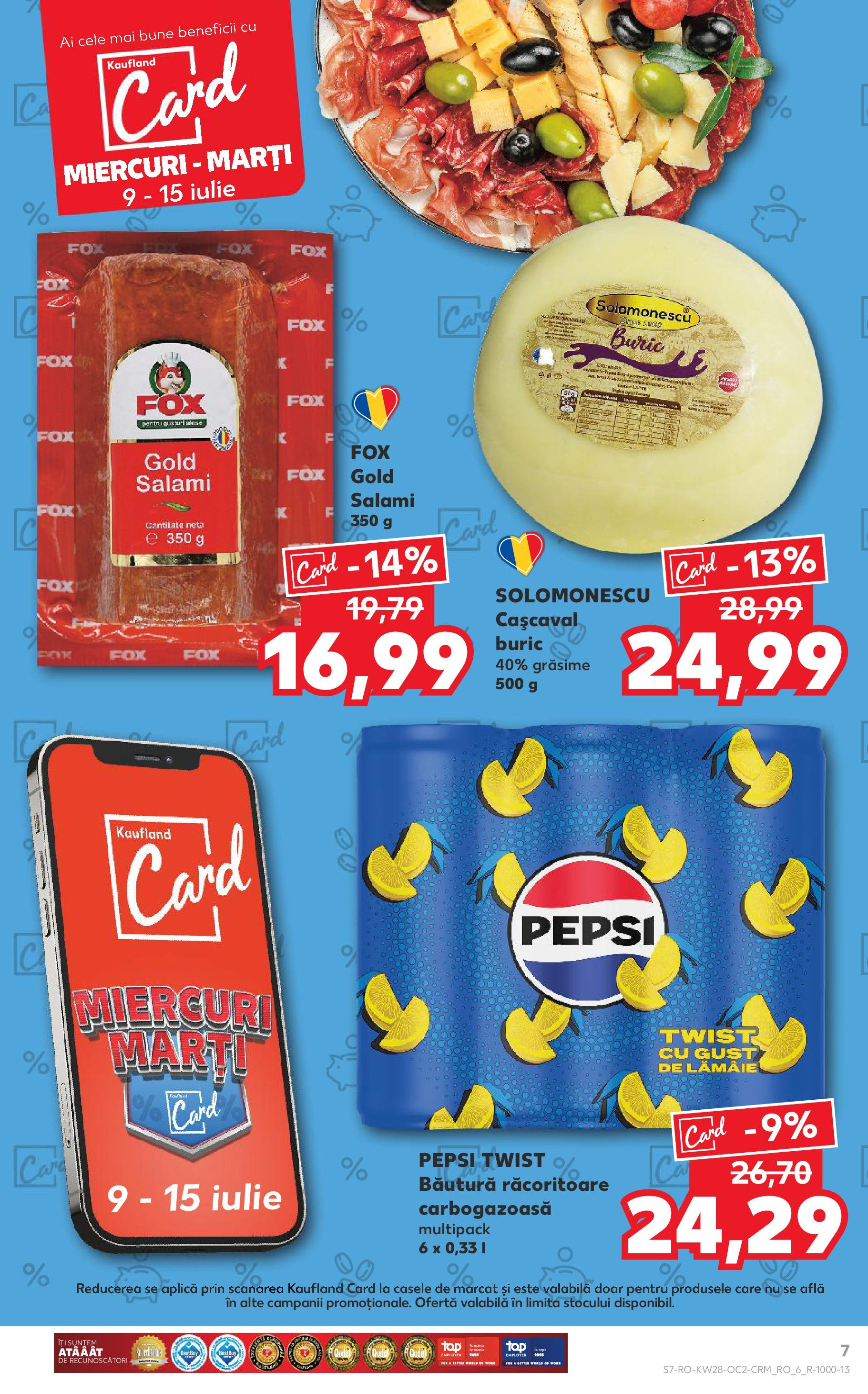 Kaufland - Catalog Kaufland până în data de 15.07.2025 08.07.2025 || Revista si Oferte | Pagină: 7 | Produse: Cașcaval, Lămâie Kaufland - Catalog Kaufland până în data de 15.07.2025 08.07.2025 - Revista si Oferta | Pagină: 7 | Produse: Cașcaval, Lămâie