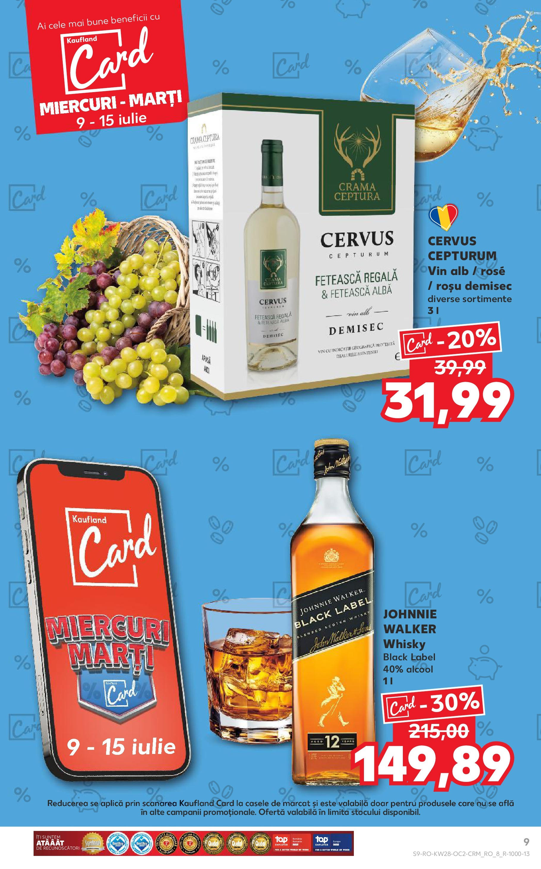 Kaufland - Catalog Kaufland până în data de 15.07.2025 08.07.2025 || Revista si Oferte | Pagină: 9 | Produse: Vin Kaufland - Catalog Kaufland până în data de 15.07.2025 08.07.2025 - Revista si Oferta | Pagină: 9 | Produse: Vin