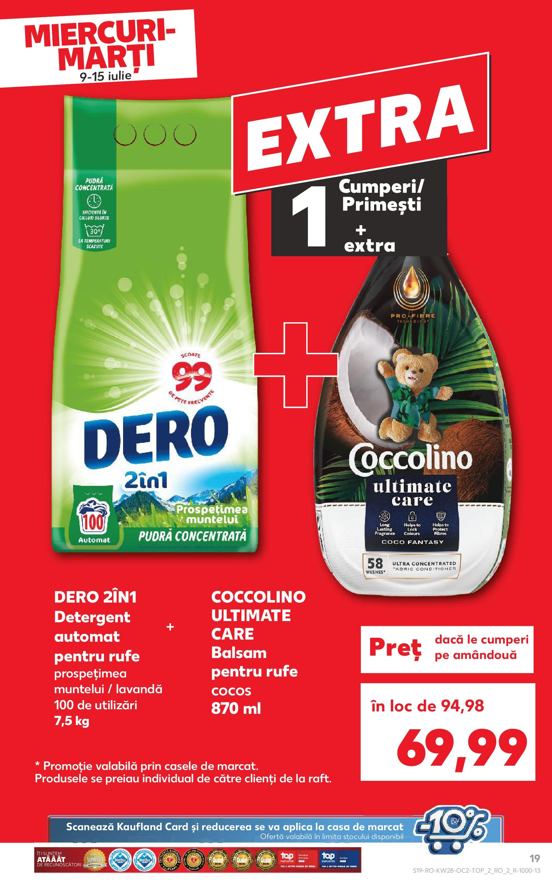 Kaufland - Catalog Kaufland până în data de 15.07.2025 08.07.2025 || Revista si Oferte | Pagină: 19 | Produse: Pudră, Balsam, Detergent Kaufland - Catalog Kaufland până în data de 15.07.2025 08.07.2025 - Revista si Oferta | Pagină: 19 | Produse: Pudră, Balsam, Detergent