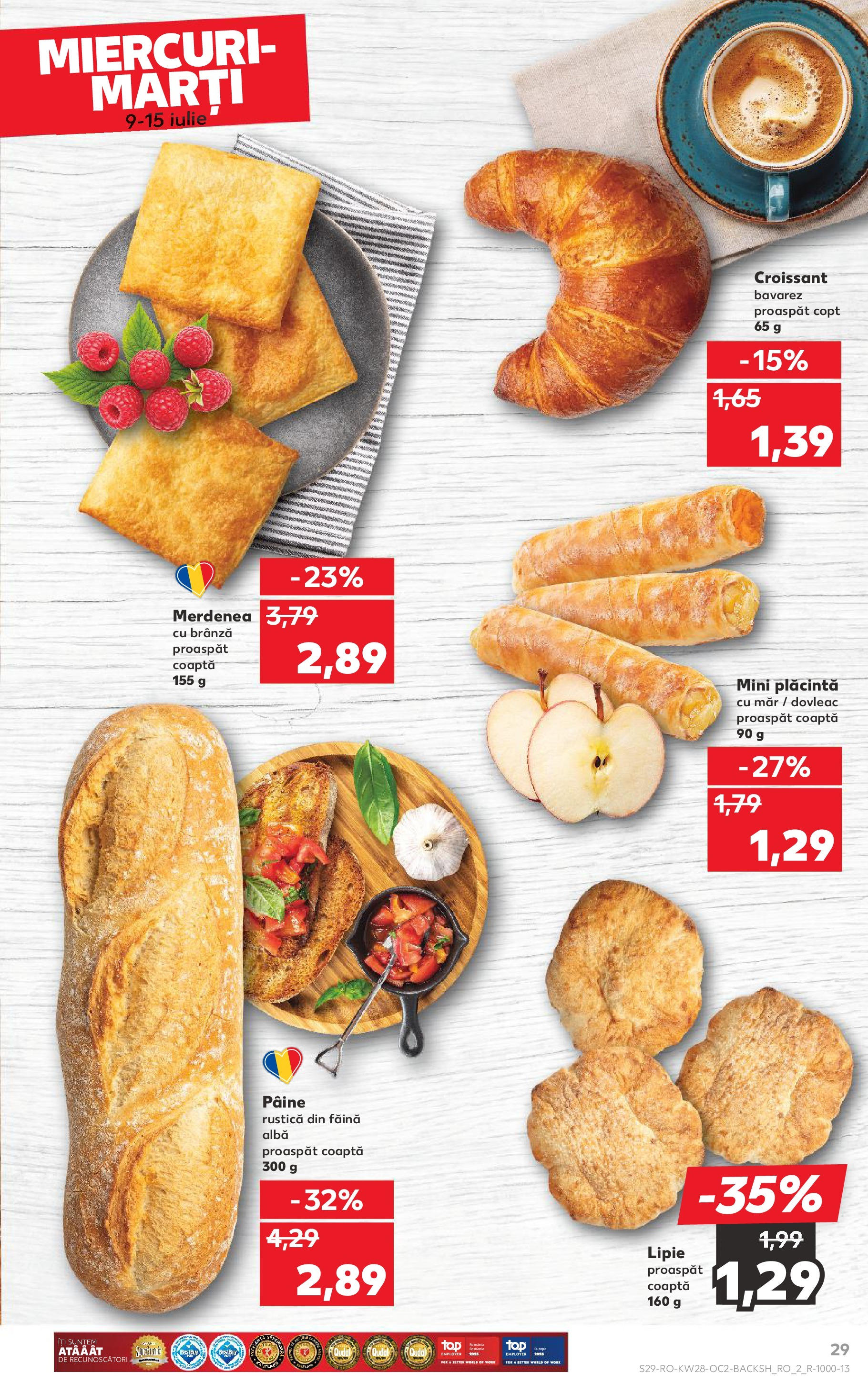 Kaufland - Catalog Kaufland până în data de 15.07.2025 08.07.2025 || Revista si Oferte | Pagină: 29 | Produse: Dovleac, Brânză, Pâine, Făină Kaufland - Catalog Kaufland până în data de 15.07.2025 08.07.2025 - Revista si Oferta | Pagină: 29 | Produse: Dovleac, Brânză, Pâine, Făină