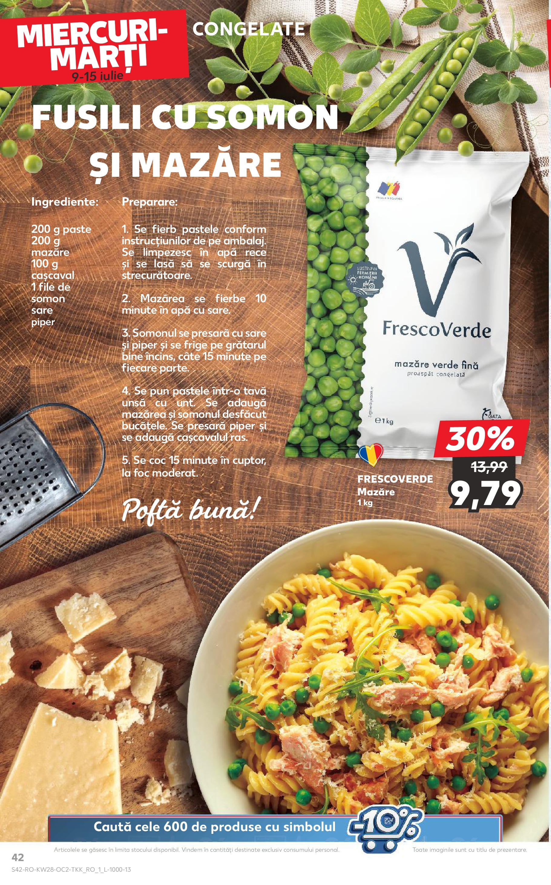 Kaufland - Catalog Kaufland până în data de 15.07.2025 08.07.2025 || Revista si Oferte | Pagină: 42 | Produse: Mazăre, Paste, Sare, Piper Kaufland - Catalog Kaufland până în data de 15.07.2025 08.07.2025 - Revista si Oferta | Pagină: 42 | Produse: Mazăre, Paste, Sare, Piper