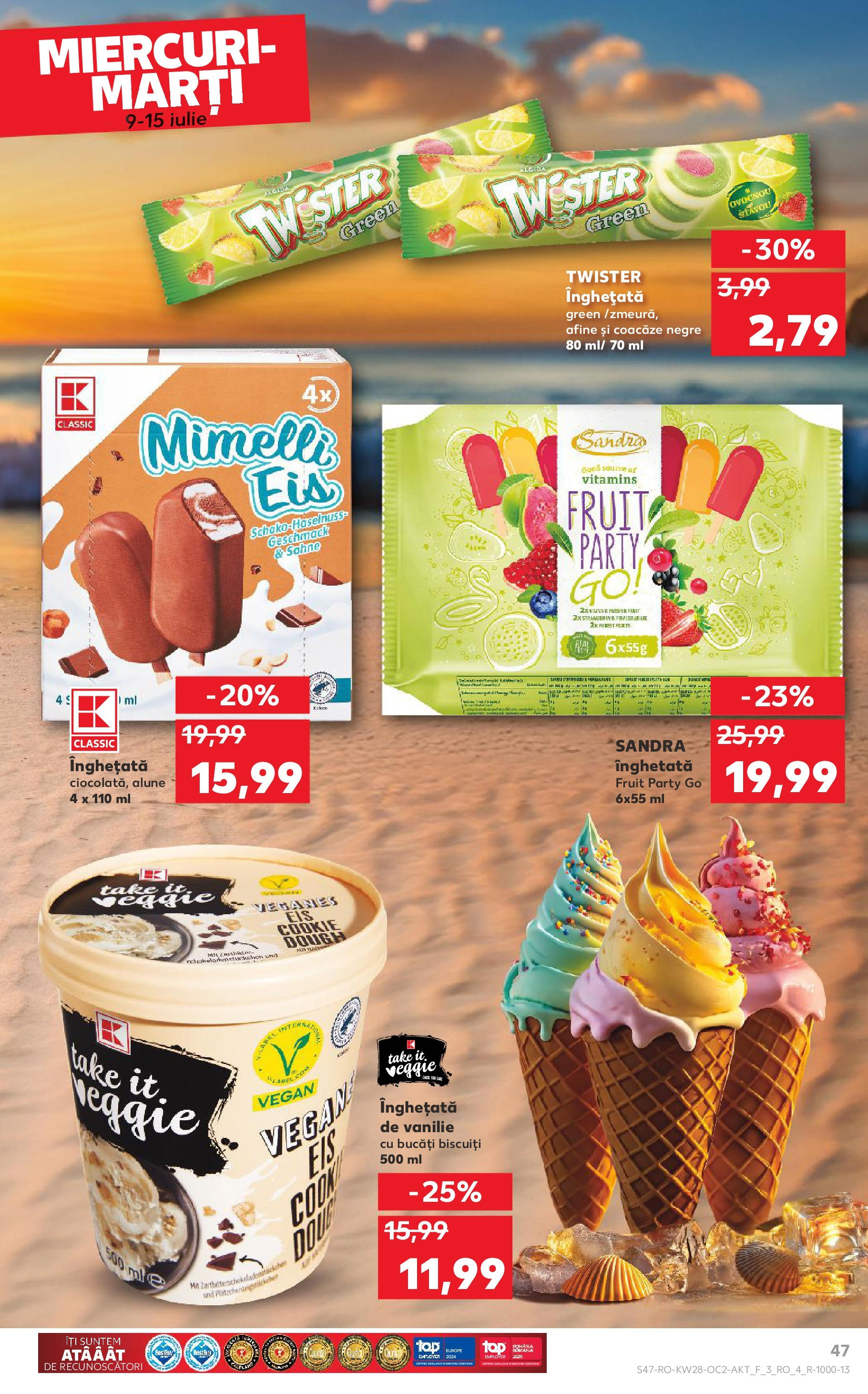 Kaufland - Catalog Kaufland până în data de 15.07.2025 08.07.2025 || Revista si Oferte | Pagină: 47 | Produse: Afine, Alune, Biscuiți, Înghețată Kaufland - Catalog Kaufland până în data de 15.07.2025 08.07.2025 - Revista si Oferta | Pagină: 47 | Produse: Afine, Alune, Biscuiți, Înghețată