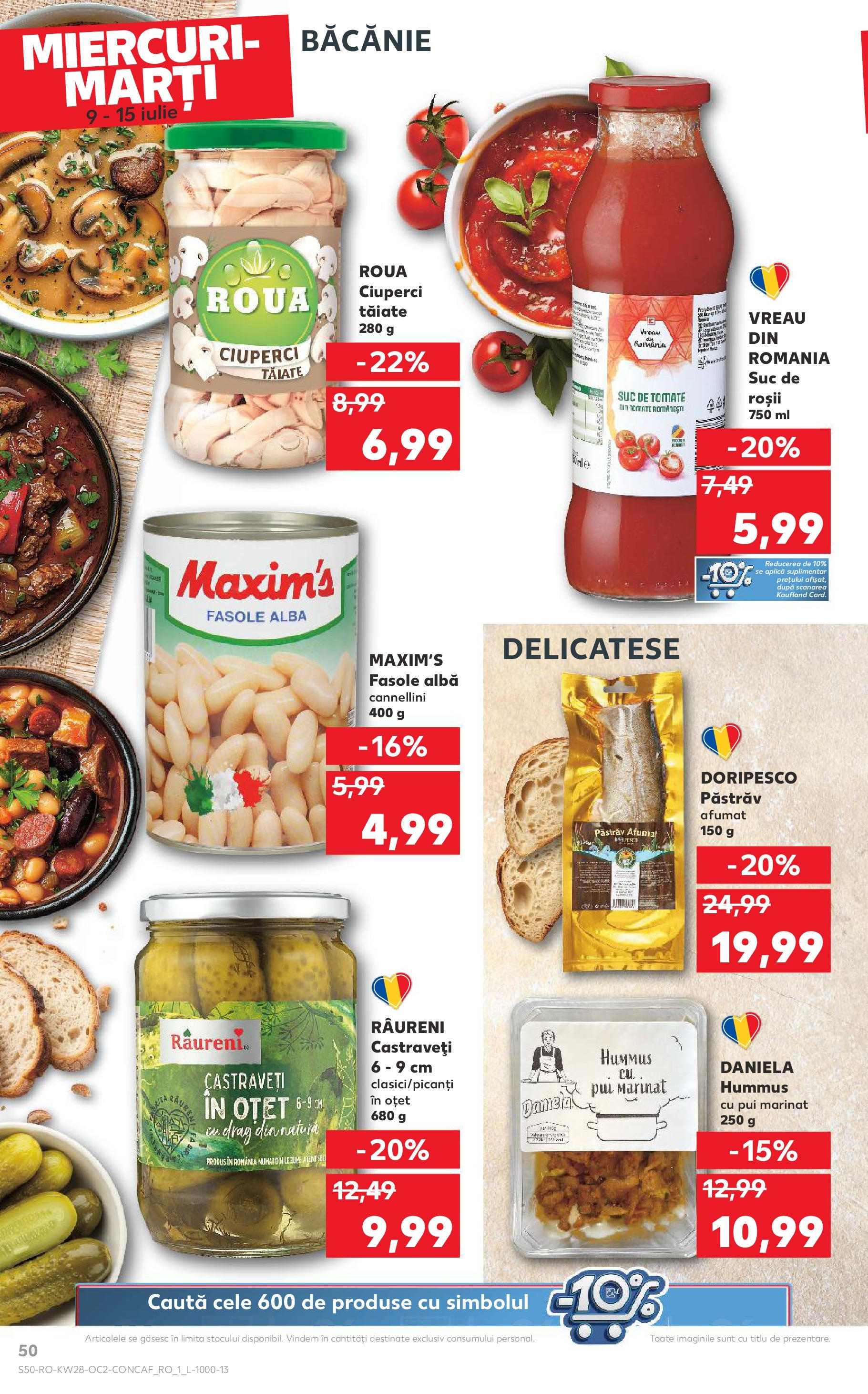 Kaufland - Catalog Kaufland până în data de 15.07.2025 08.07.2025 || Revista si Oferte | Pagină: 50 | Produse: Ciuperci, Castraveți, Fasole albă, Legume Kaufland - Catalog Kaufland până în data de 15.07.2025 08.07.2025 - Revista si Oferta | Pagină: 50 | Produse: Ciuperci, Castraveți, Fasole albă, Legume