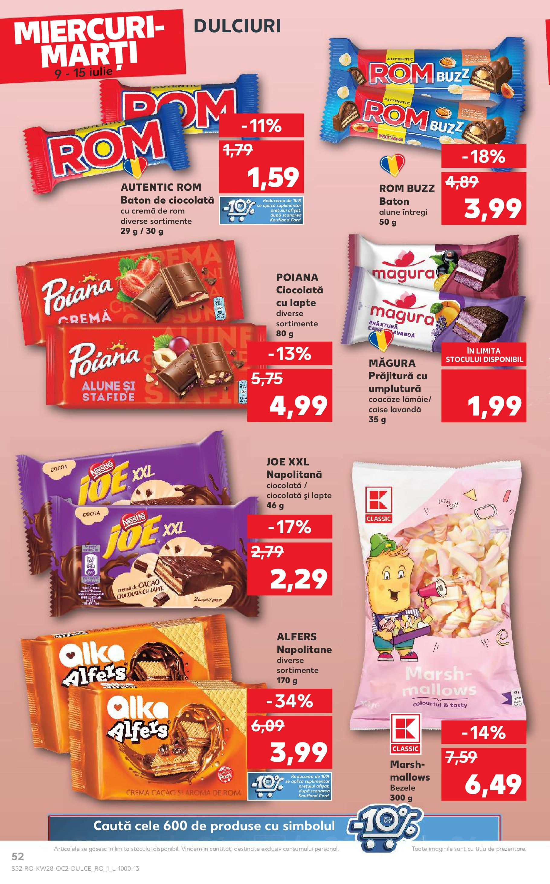Kaufland - Catalog Kaufland până în data de 15.07.2025 08.07.2025 || Revista si Oferte | Pagină: 52 | Produse: Napolitane, Cremă, Cacao, Stafide Kaufland - Catalog Kaufland până în data de 15.07.2025 08.07.2025 - Revista si Oferta | Pagină: 52 | Produse: Napolitane, Cremă, Cacao, Stafide