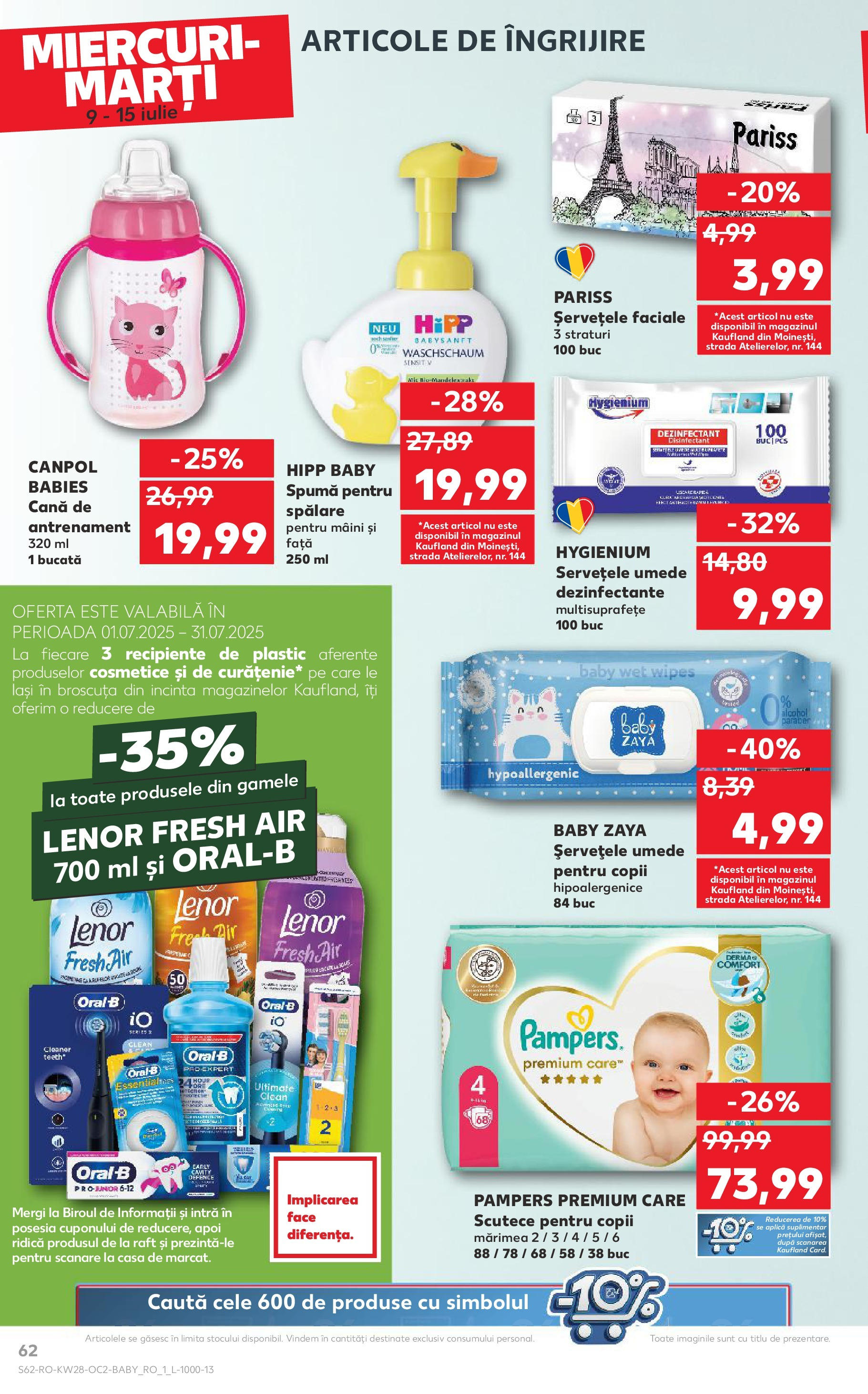 Kaufland - Catalog Kaufland până în data de 15.07.2025 08.07.2025 || Revista si Oferte | Pagină: 62 | Produse: Pomelo, Raft, Recipiente, Scutece Kaufland - Catalog Kaufland până în data de 15.07.2025 08.07.2025 - Revista si Oferta | Pagină: 62 | Produse: Pomelo, Raft, Recipiente, Scutece