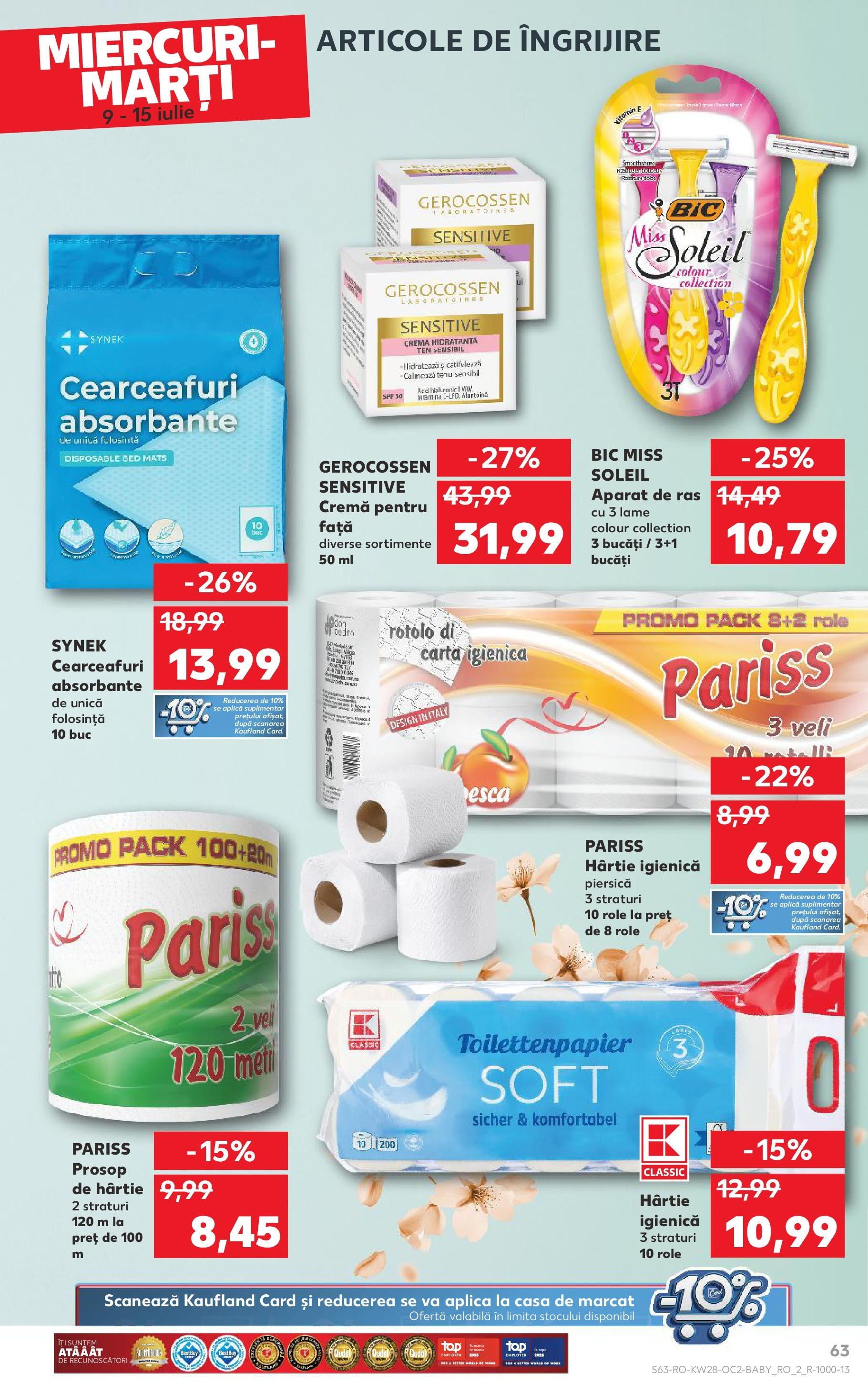 Kaufland - Catalog Kaufland până în data de 15.07.2025 08.07.2025 || Revista si Oferte | Pagină: 63 | Produse: Piersică, Aparat De Ras, Arapsaçı, Cremă Kaufland - Catalog Kaufland până în data de 15.07.2025 08.07.2025 - Revista si Oferta | Pagină: 63 | Produse: Piersică, Aparat De Ras, Arapsaçı, Cremă