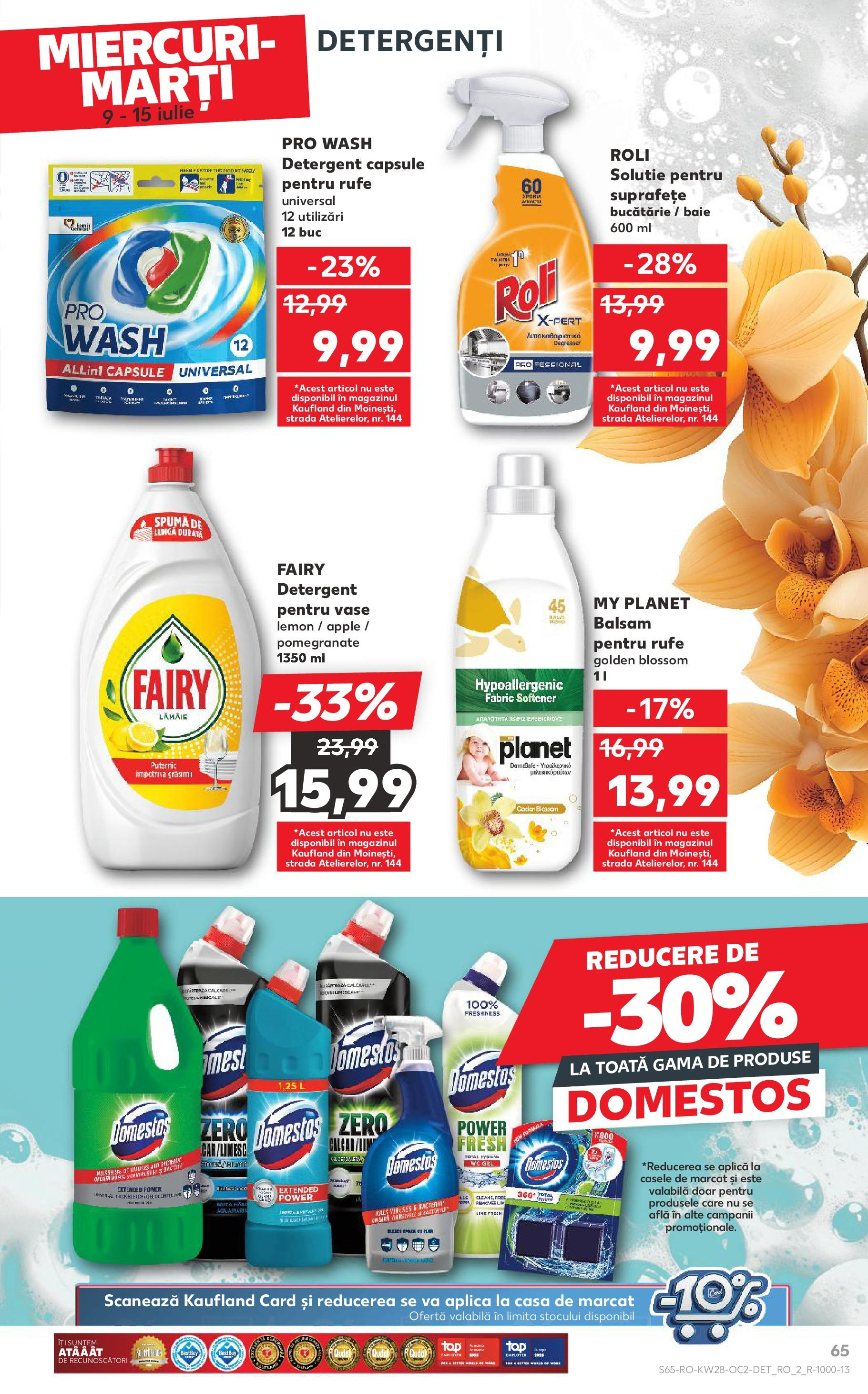 Kaufland - Catalog Kaufland până în data de 15.07.2025 08.07.2025 || Revista si Oferte | Pagină: 65 | Produse: Lime, Bucătărie, Balsam, Detergent Kaufland - Catalog Kaufland până în data de 15.07.2025 08.07.2025 - Revista si Oferta | Pagină: 65 | Produse: Lime, Bucătărie, Balsam, Detergent
