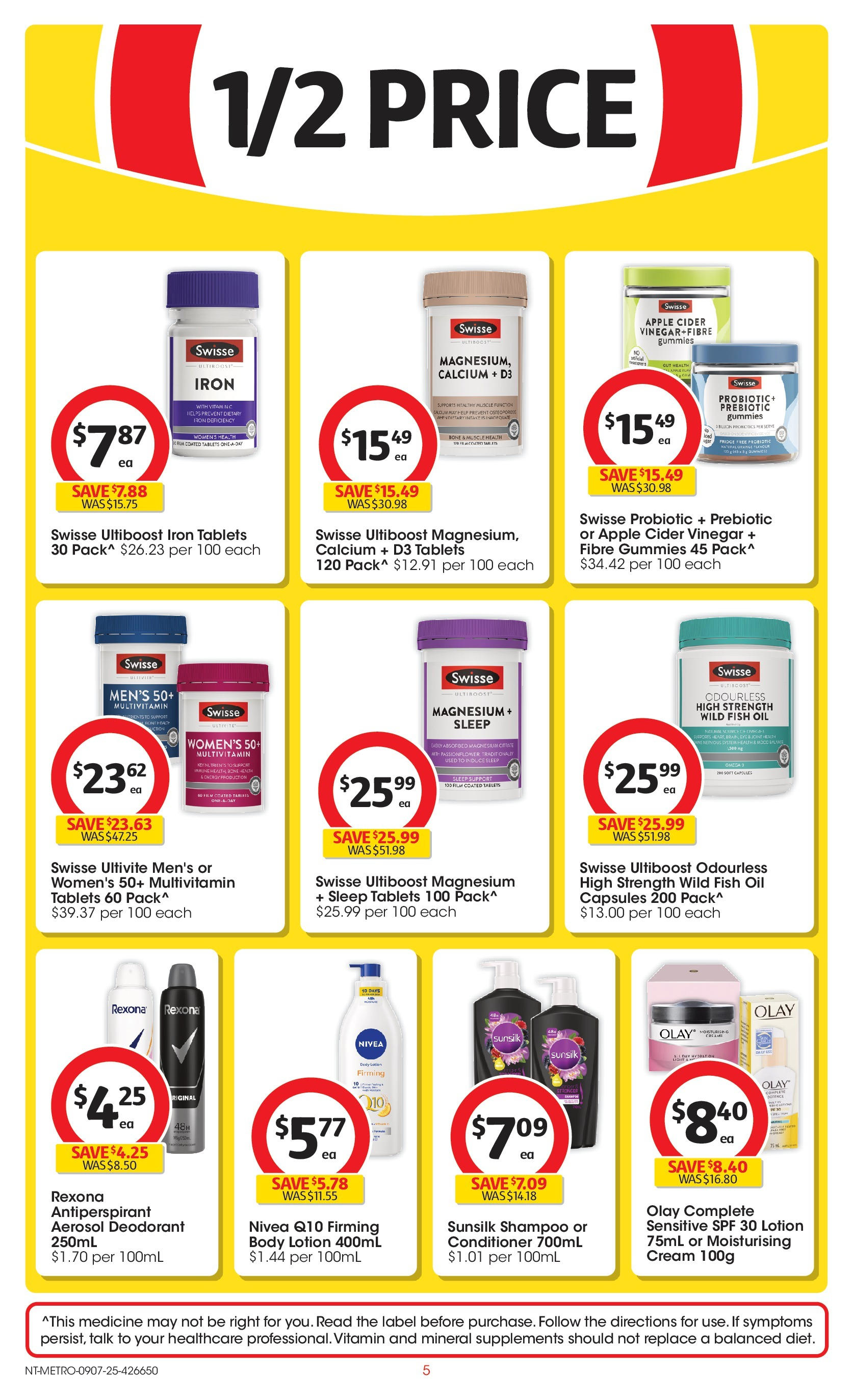 ﻿﻿Coles catalogue valid from 09/07/2025 > Online Australia | Page: 5 | Products: Vinegar, Body lotion, Multivitamin, Tablets