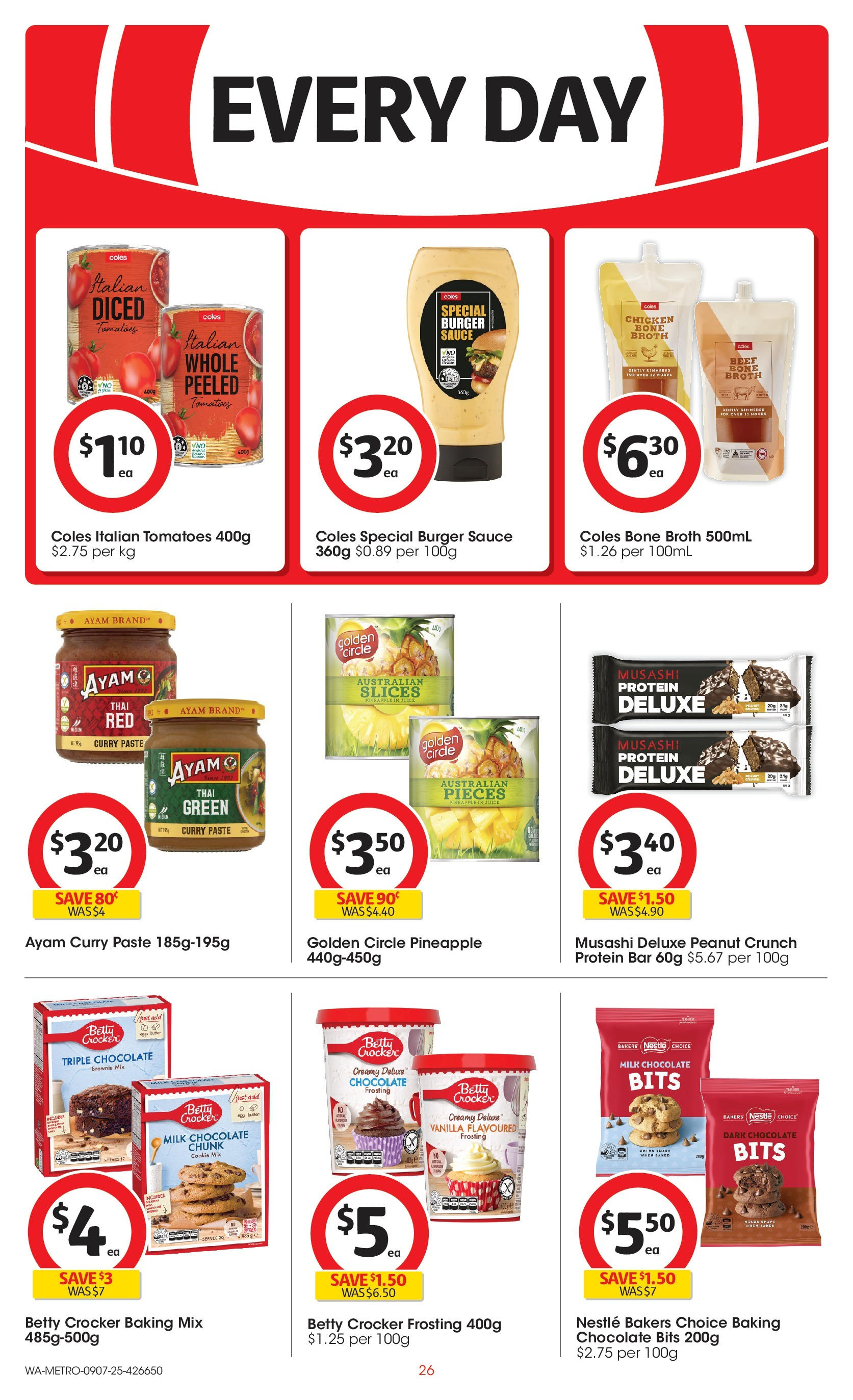 ﻿﻿Coles catalogue valid from 09/07/2025 > Online Australia | Page: 26 | Products: Curry, Milk, Chocolate, Beef