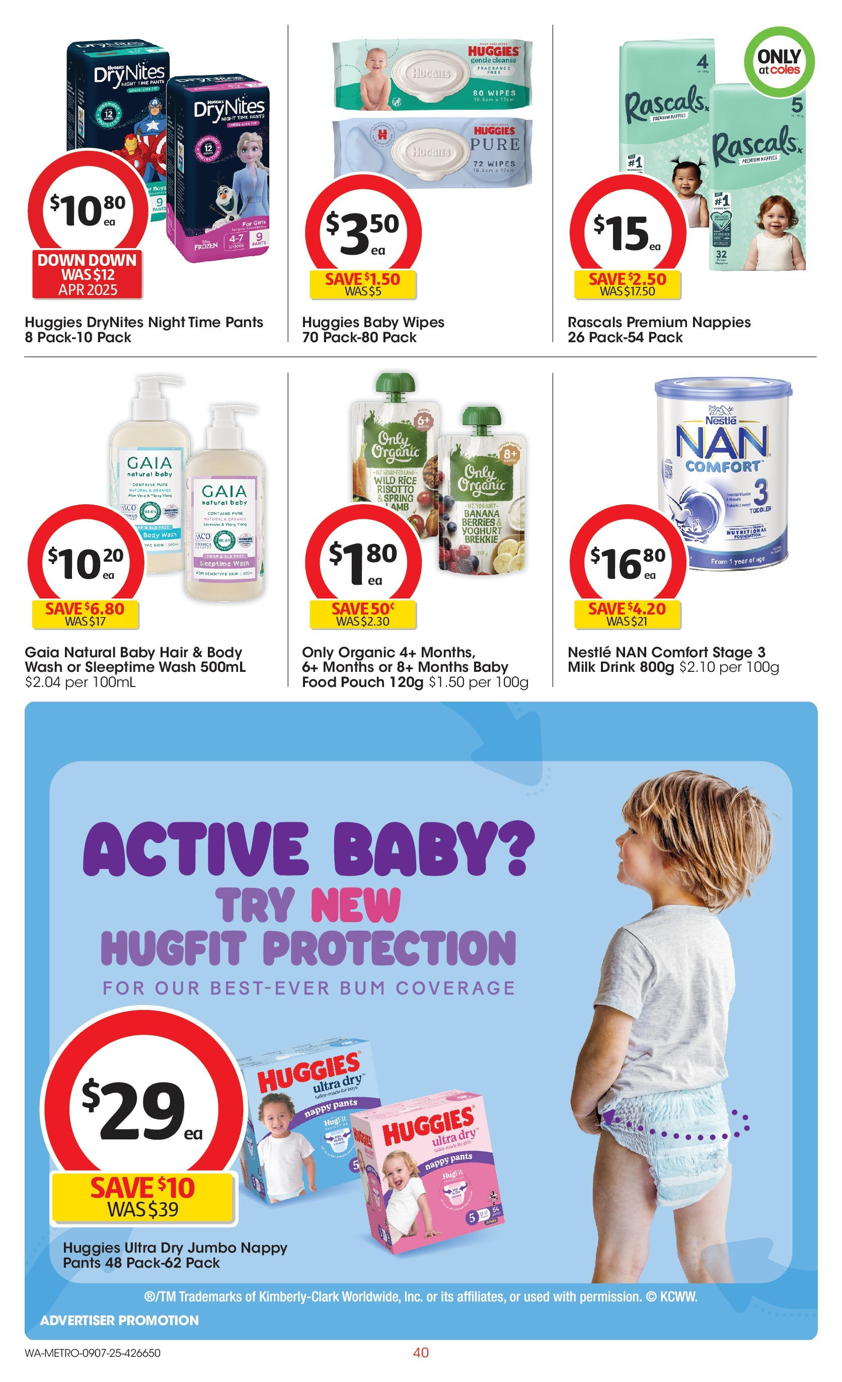 ﻿﻿Coles catalogue valid from 09/07/2025 > Online Australia | Page: 40 | Products: Fragrance, Rice, Pants, Foundation
