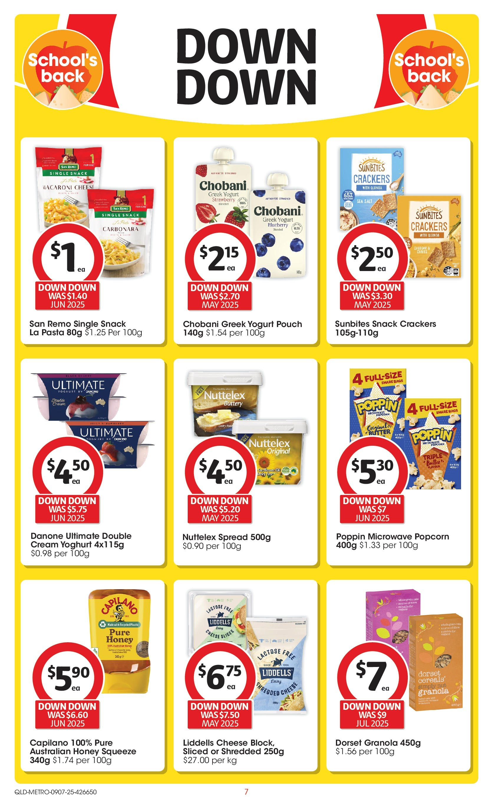 ﻿﻿Coles catalogue valid from 09/07/2025 > Online Australia | Page: 7 | Products: Cheese, Yoghurt, Honey, Popcorn