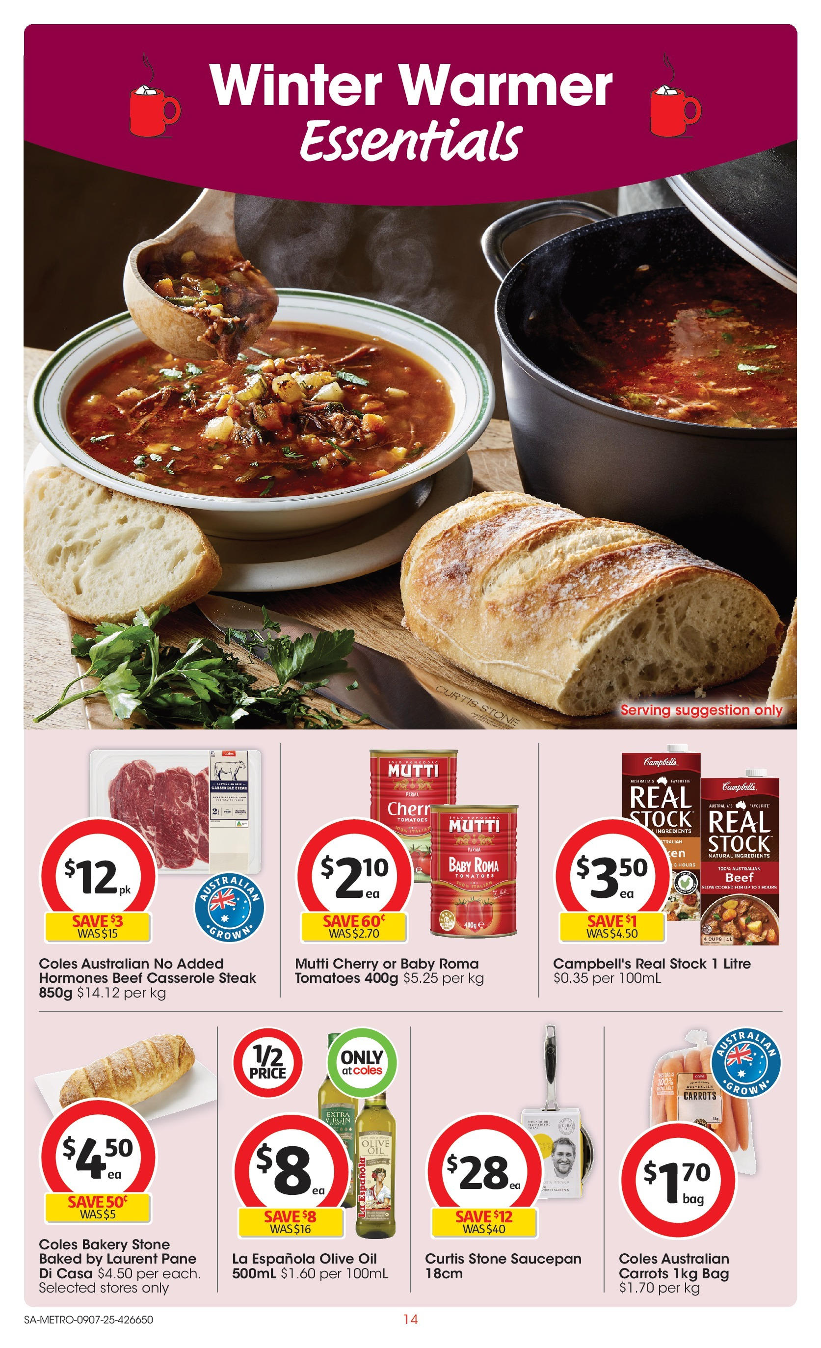 ﻿﻿Coles catalogue valid from 09/07/2025 > Online Australia | Page: 14 | Products: Milk, Donuts, Chocolate, Bakery