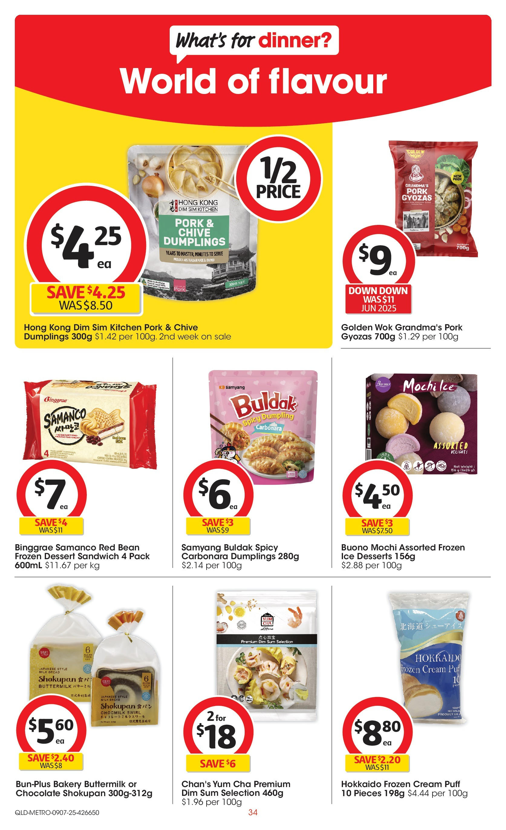 ﻿﻿Coles catalogue valid from 09/07/2025 > Online Australia | Page: 34 | Products: Bread, Chocolate, Pork, Cream