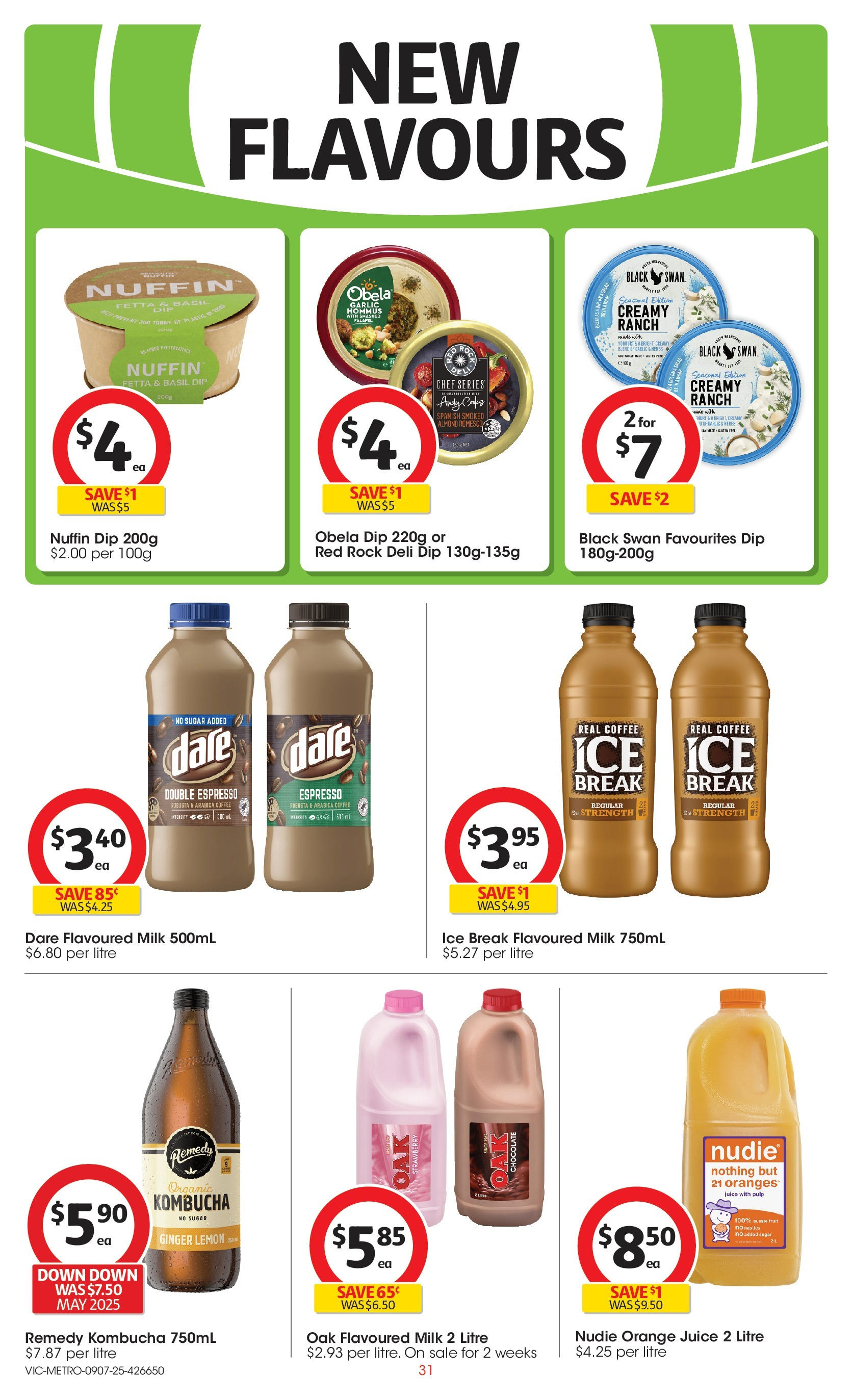 ﻿﻿Coles catalogue valid from 09/07/2025 > Online Australia | Page: 31 | Products: Milk, Coffee, Chocolate, Juice