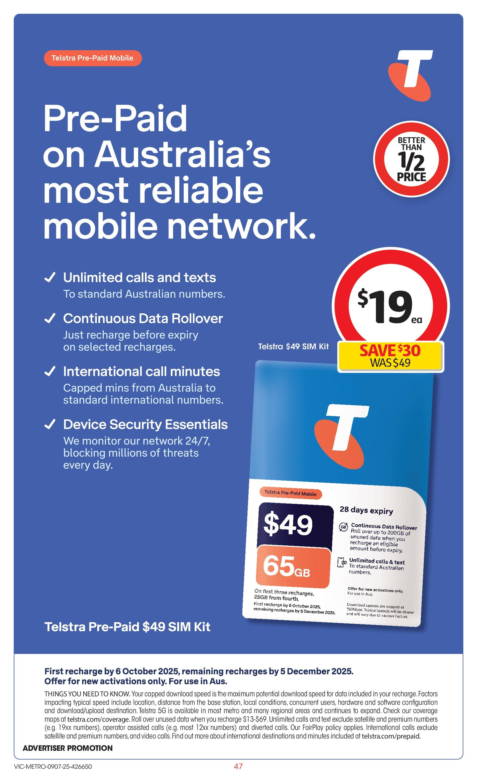 ﻿﻿Coles catalogue valid from 09/07/2025 > Online Australia | Page: 47 | Products: Device, Monitor, Satellite, Mobile