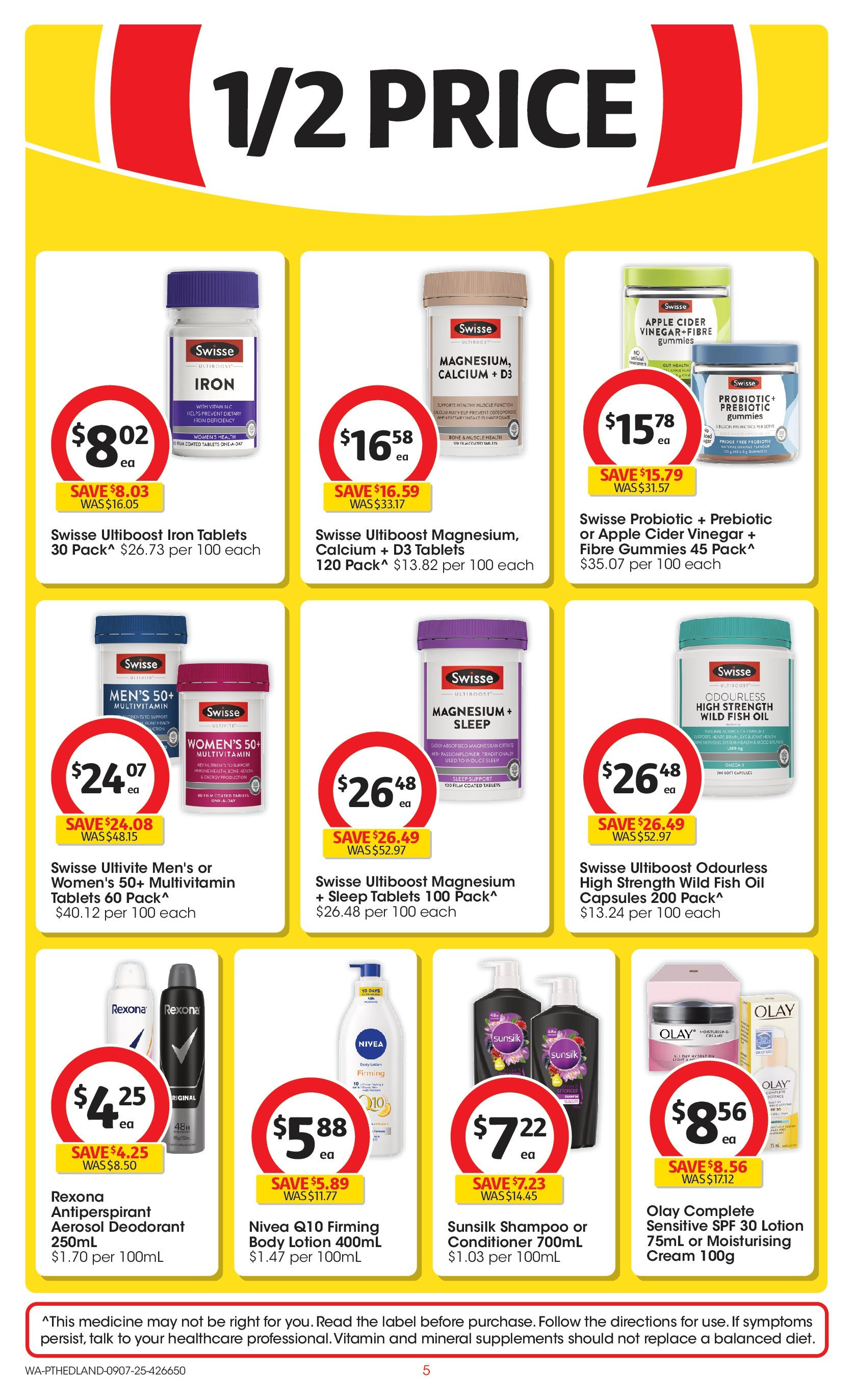 ﻿﻿Coles catalogue valid from 09/07/2025 > Online Australia | Page: 5 | Products: Shampoo, Conditioner, Cream, Body lotion