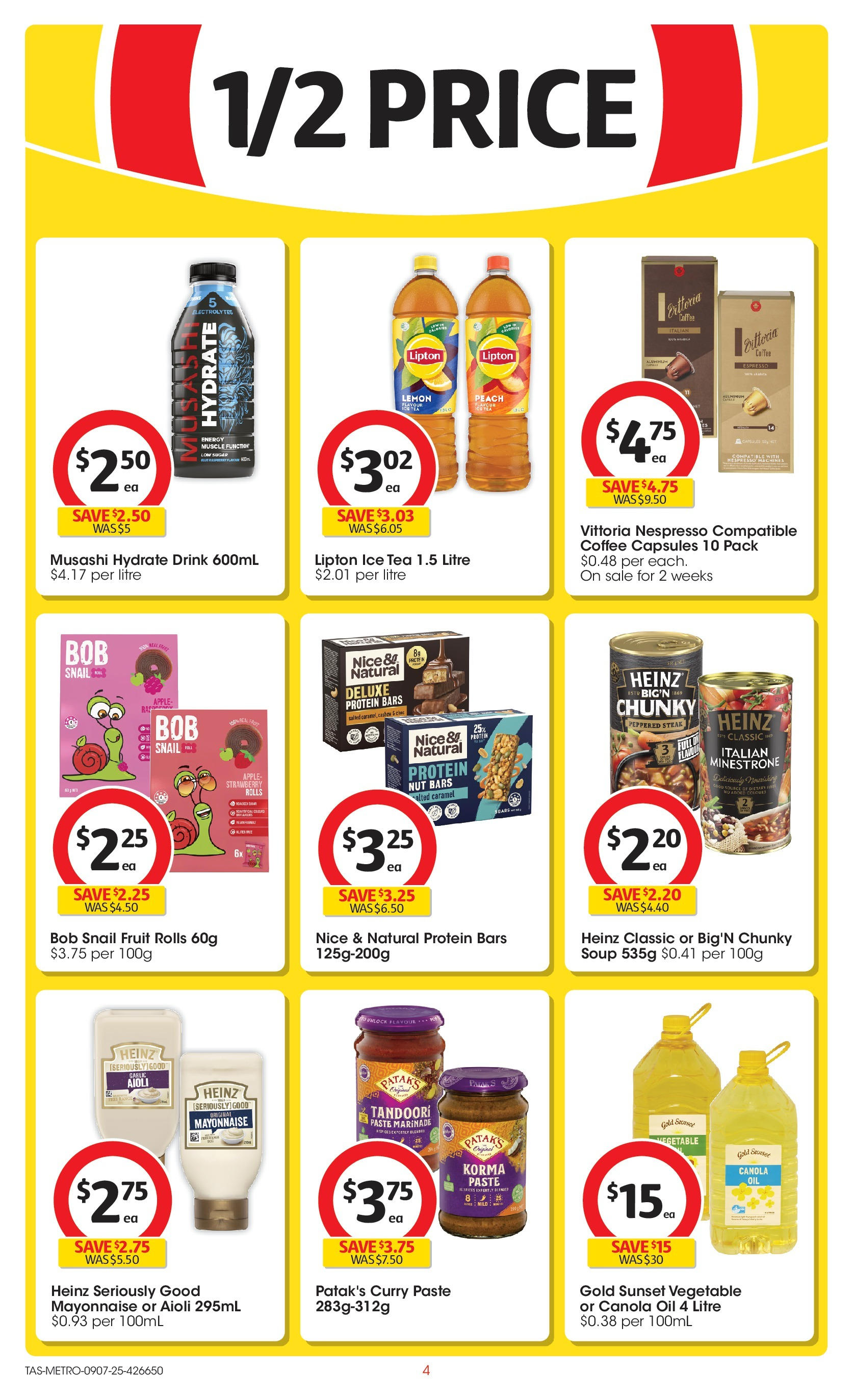 ﻿﻿Coles catalogue valid from 09/07/2025 > Online Australia | Page: 4 | Products: Curry, Oil, Steak, Peach