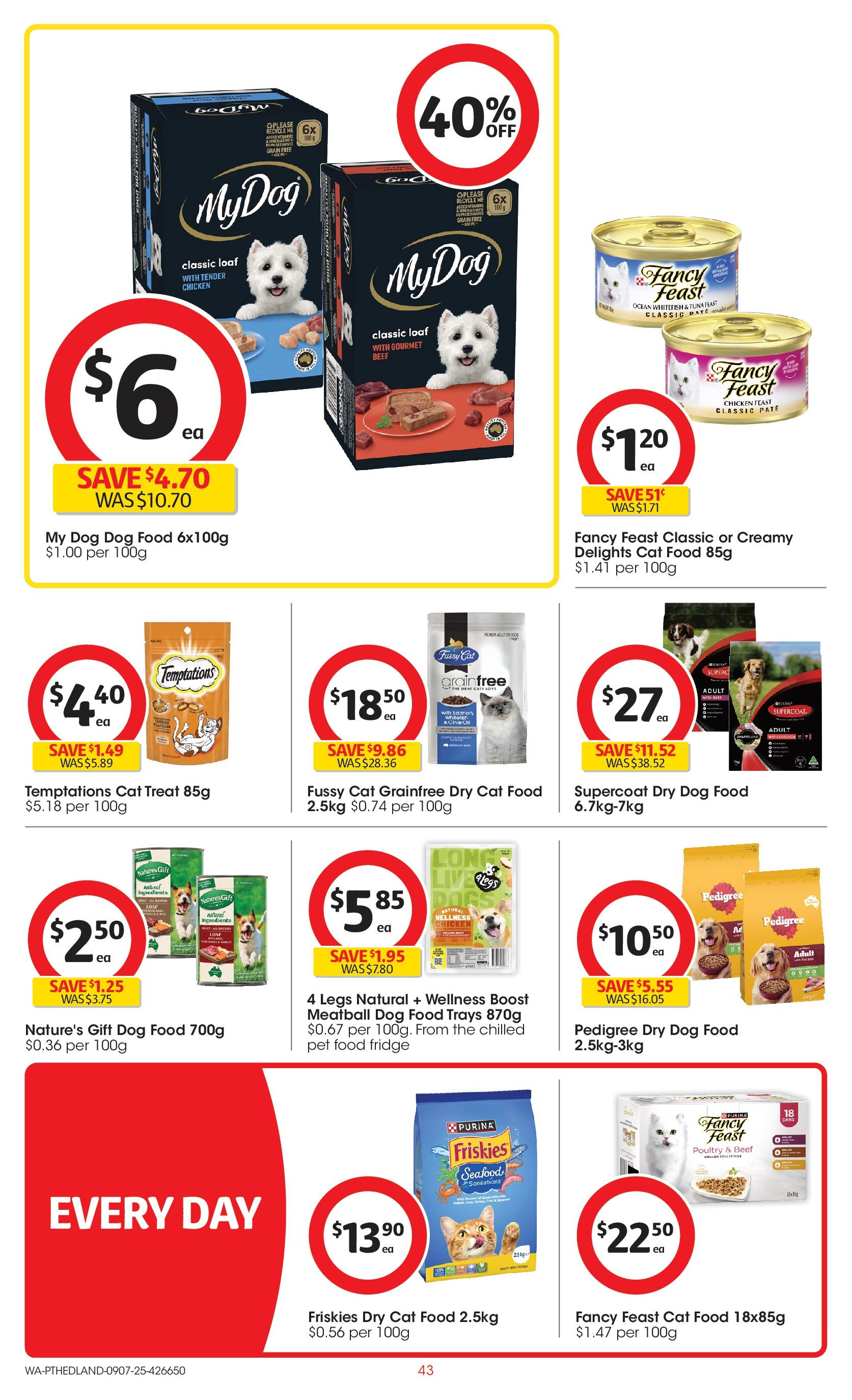 ﻿﻿Coles catalogue valid from 09/07/2025 > Online Australia | Page: 43 | Products: Chicken, Beef, Seafood, Tuna