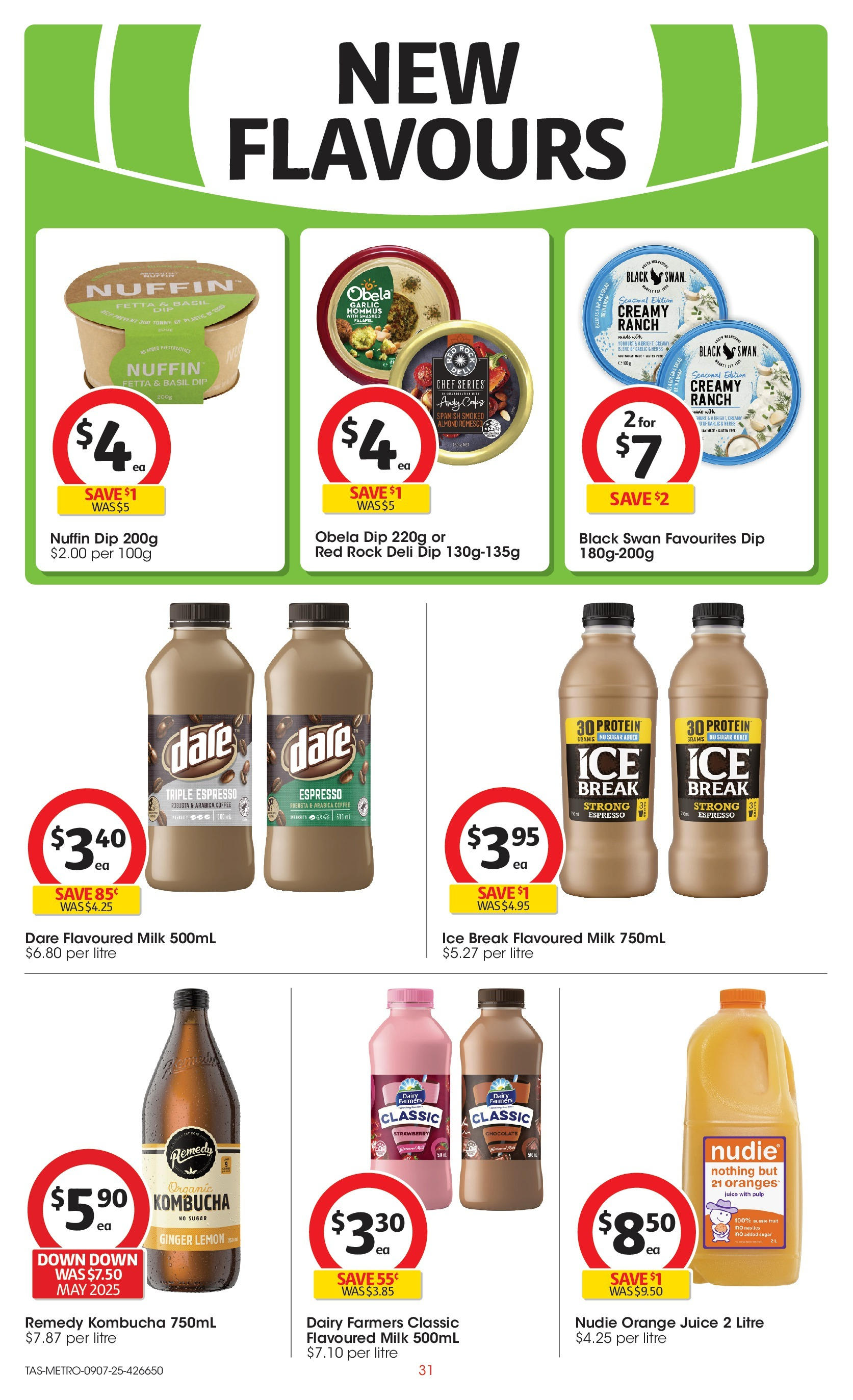 ﻿﻿Coles catalogue valid from 09/07/2025 > Online Australia | Page: 31 | Products: Milk, Dairy, Ginger, Oranges