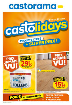 Castorama - Prévisualisation de Castorama - Castolidays, projets d'été à super prix ! valide à partir de 08.07.2025