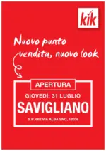 KiK KiK volantino fino al 30.07.2025 - al 30.07.2025