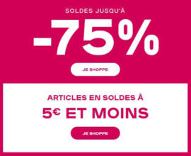 SOLDES jusqu'à -75 %