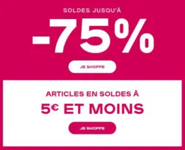 SOLDES jusqu'à -75 %