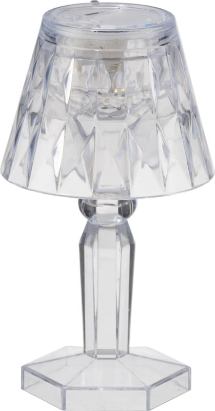 Dekorieren & Einrichten LED Lampe aus Kunststoff, klar (12x6,5 cm)