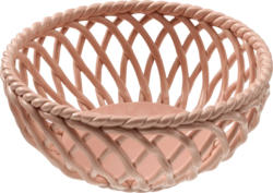 Dekorieren & Einrichten Korb aus Dolomite, peach (20x20x8,5 cm)