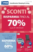 JYSK Sconti risparmia fino al 70%! - al 16.08.2025