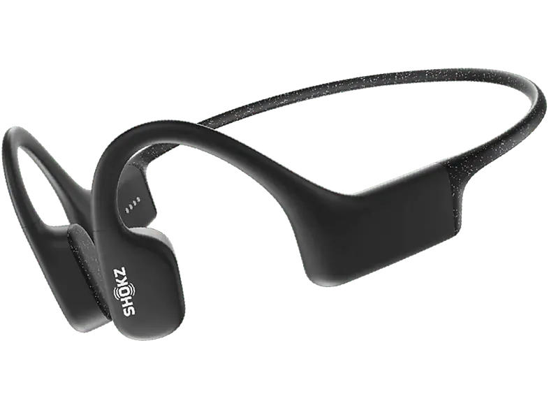 Shokz OpenSwim Bone-Conduction-MP3-Open-Ear-Kopfhörer, diamantschwarz; Schwimmkopfhörer