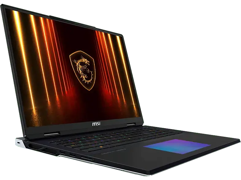 MSI Titan 18 HX AI A2XWJG-070 Gaming Notebook Zoll, Intel® Core™ Ultra 9 Processor 285HX, 96 GB RAM, 6 TB SSD gesamt, Windows 11 Pro, GeForce RTX™ 5090, Core Black / Silber