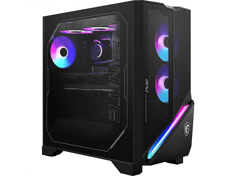 MSI MPG Infinite X3 AI 2 NUF7-012DE Desktop Gaming PC, Intel® Core™ Ultra 7 Prozessor 265K, 32 GB RAM, 1 TB SSD, GeForce RTX™ 4070 Ti Super™, Windows 11, Schwarz