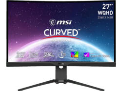 MSI MPG 275CQRXFDE 27 Zoll Curved Gaming Monitor, WQHD, 0,5 ms Reaktionszeit, 400 cd/m², 240 Hz, Schwarz