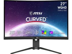 MSI MPG 275CQRXFDE 27 Zoll Curved Gaming Monitor, WQHD, 0,5 ms Reaktionszeit, 400 cd/m&sup2;, 240 Hz, Schwarz