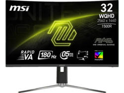 MSI MAG32CQ6PFDE 31,5 Zoll Curved Gaming Monitor, WQHD, 0,5 ms Reaktionszeit, 180 Hz, Schwarz