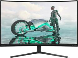 PHILIPS Evnia 3000 32 Zoll Curved Gaming Monitor, QHD, 0,5 ms Reaktionszeit, 300 cd/m², 180 Hz, Schwarz